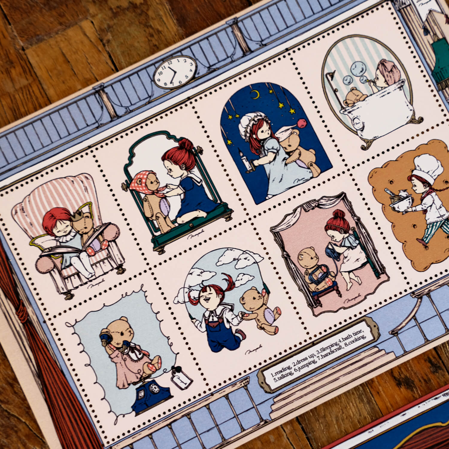 Monpoche Stamp Stickers – Dolls