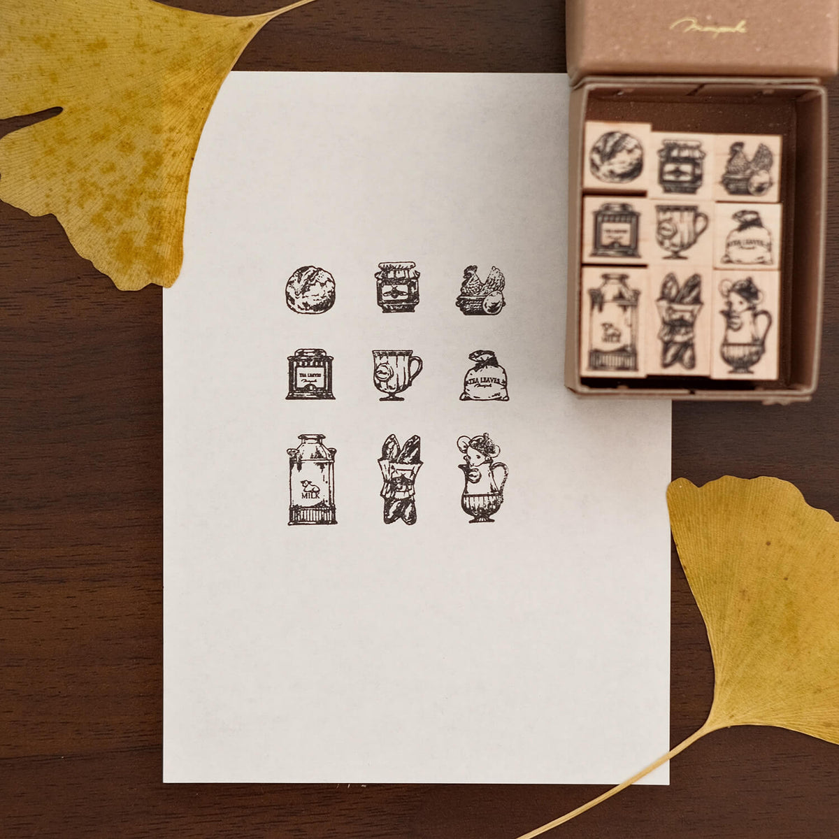 Monpoche Wood Stamp Set – Bakery
