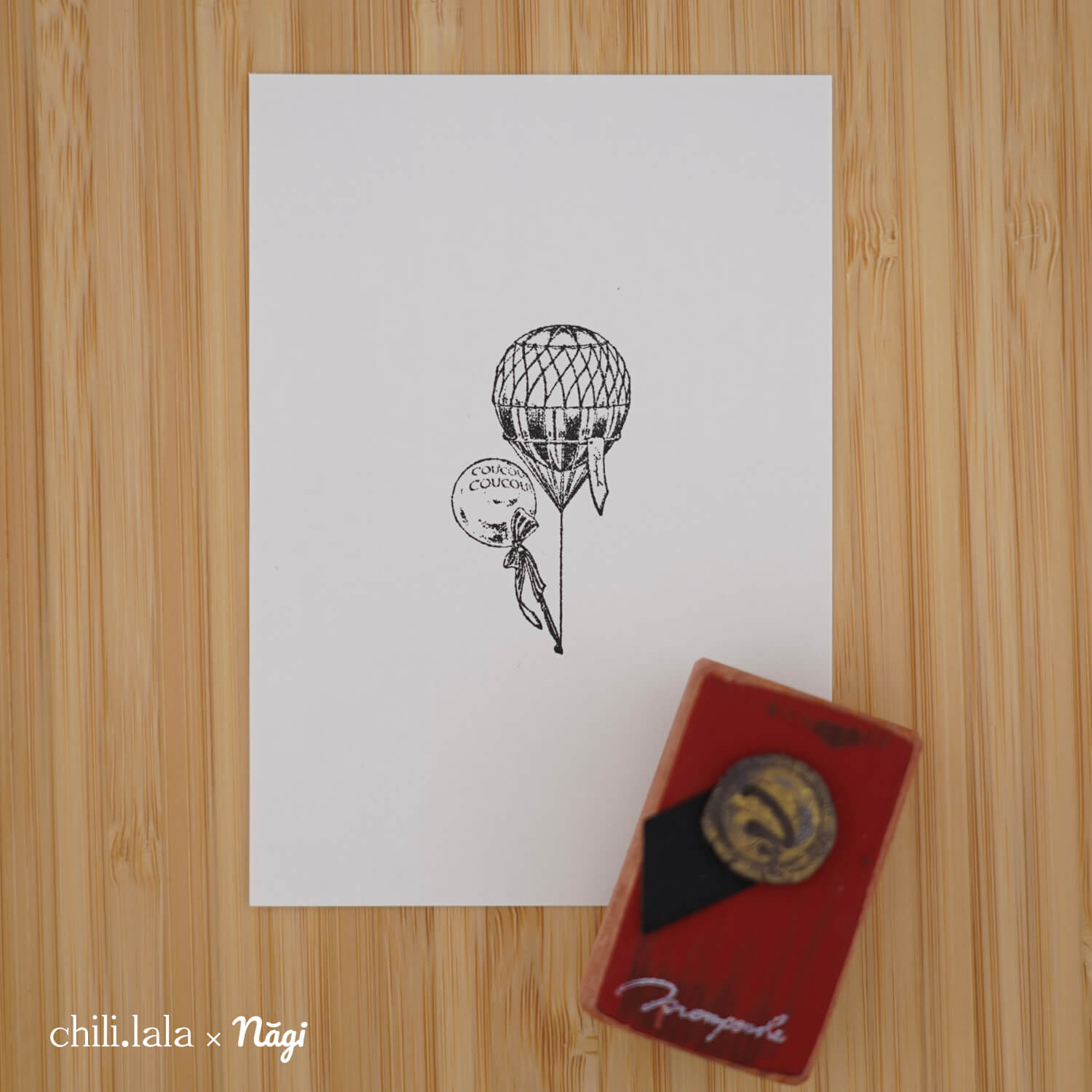 Monpoche Wood Stamp – Balloons