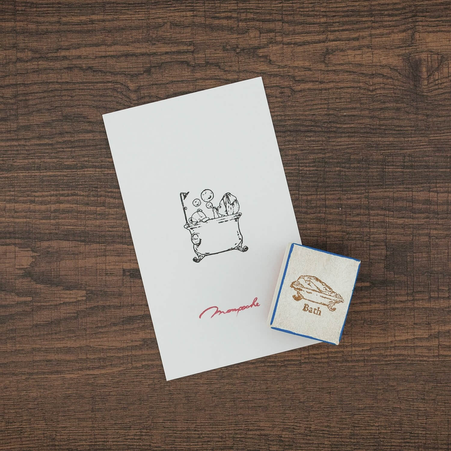 Monpoche Wood Stamp – Bath