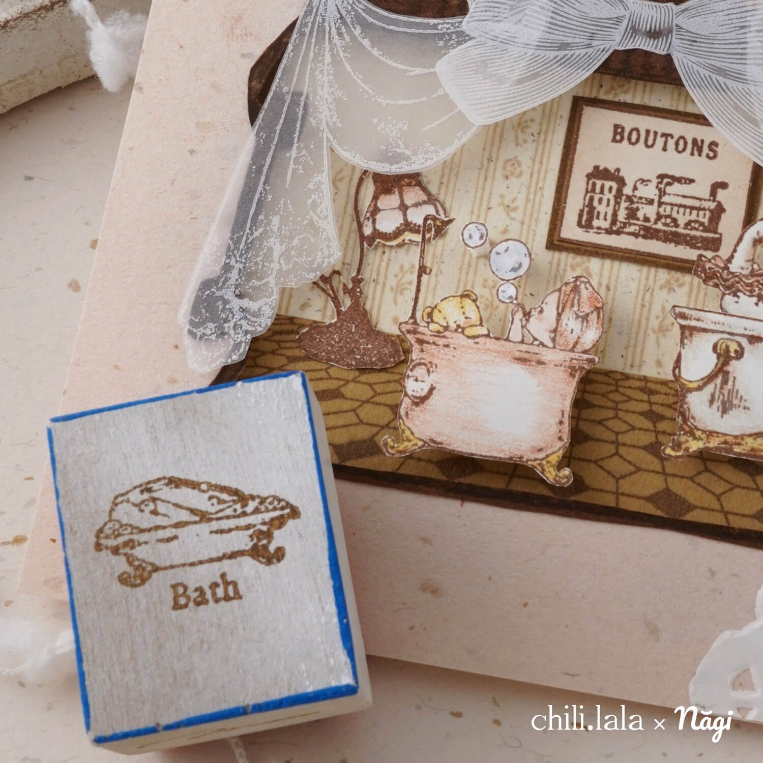 Monpoche Wood Stamp – Bath