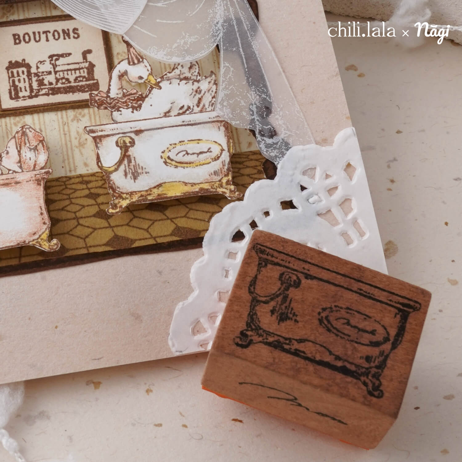 Monpoche Wood Stamp – Bucket