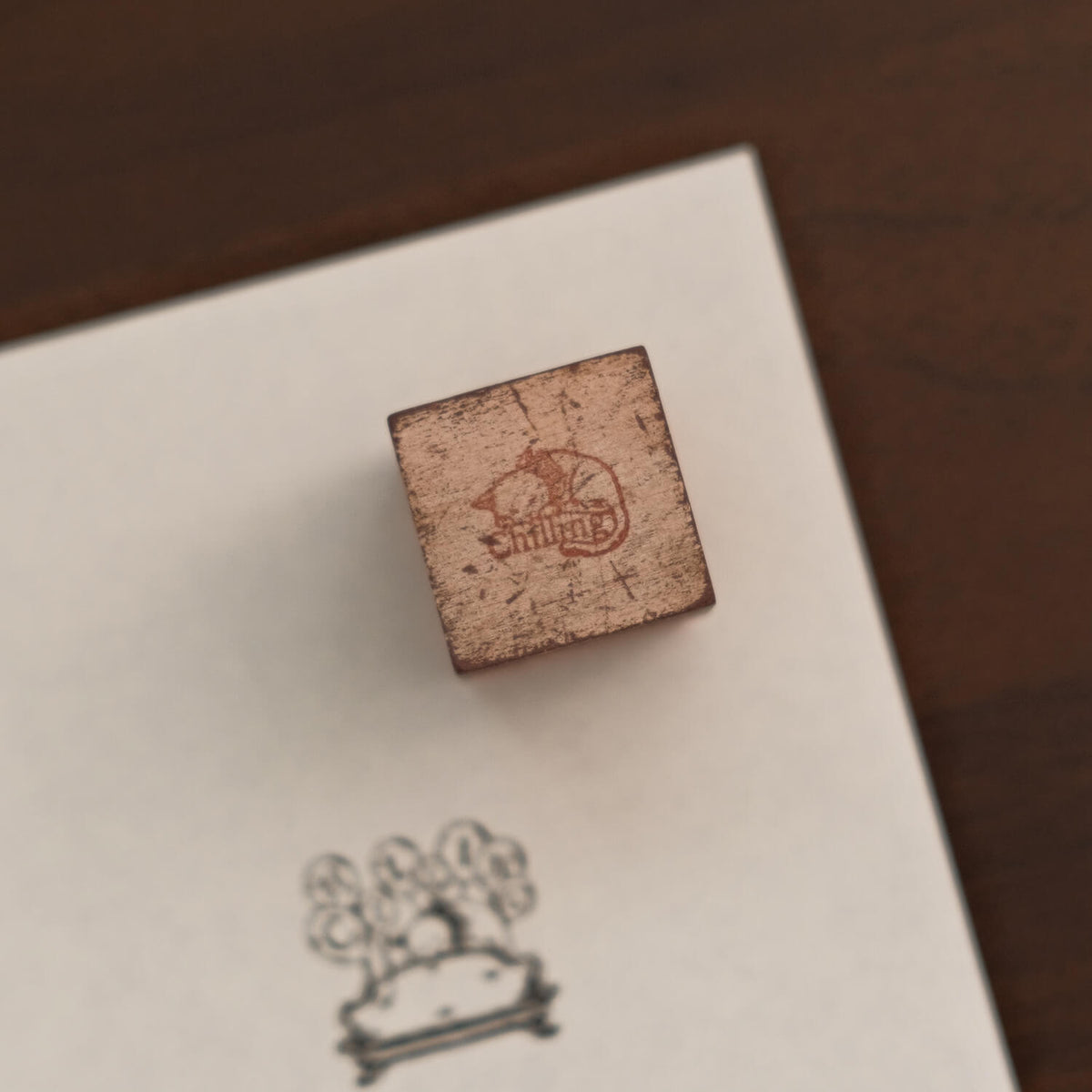 Monpoche Wood Stamp – Chilling