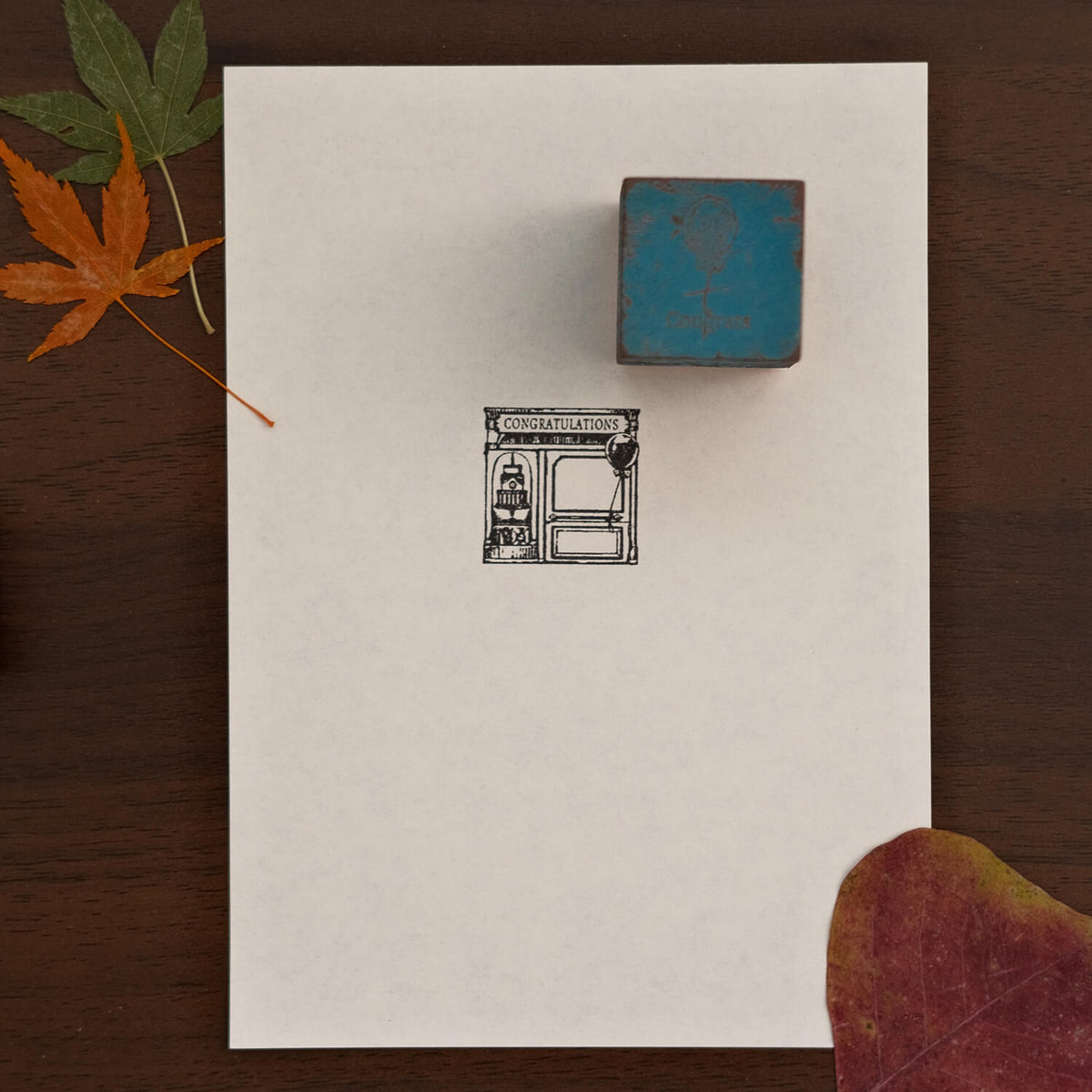 Monpoche Wood Stamp – Congratulations
