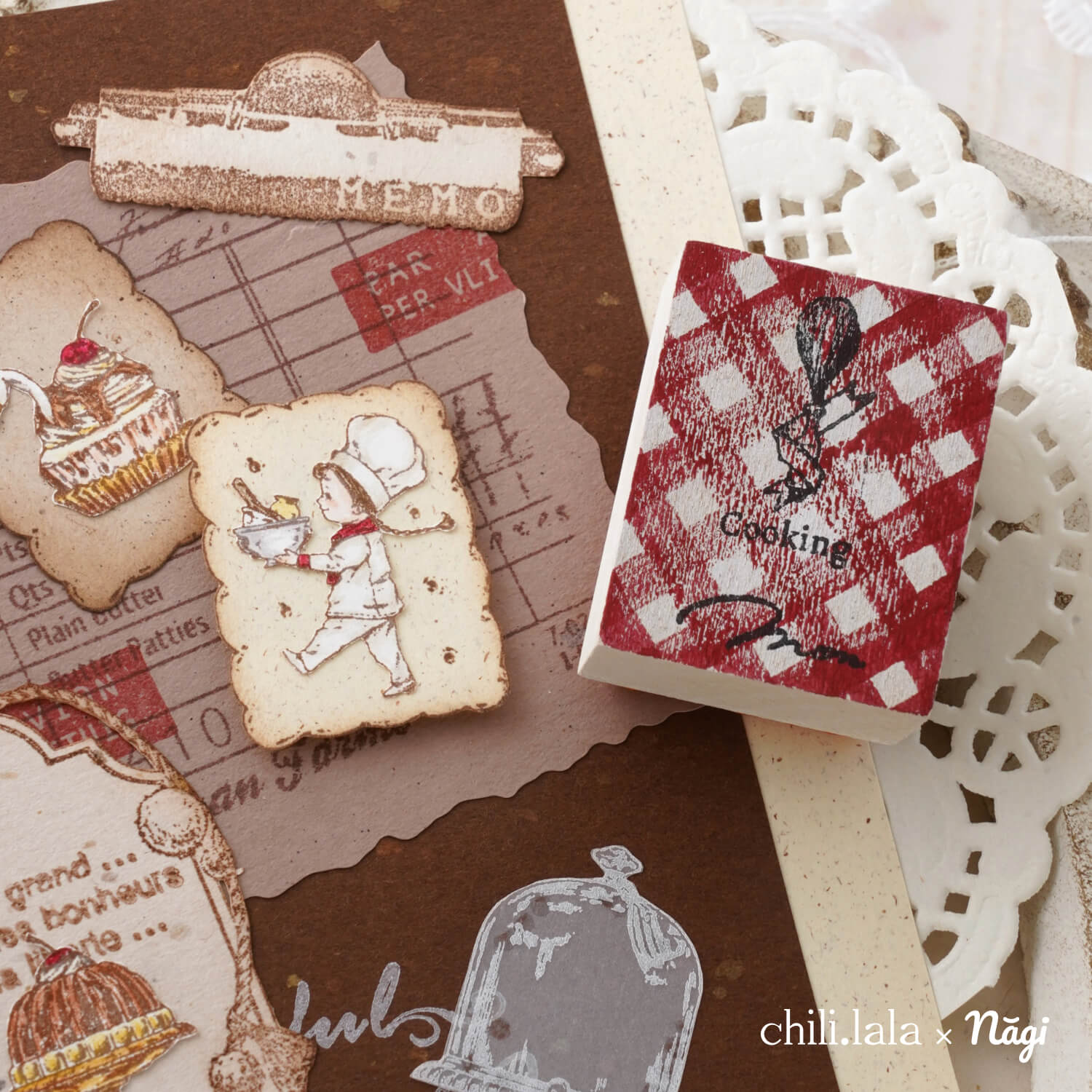 Monpoche Wood Stamp – Cooking