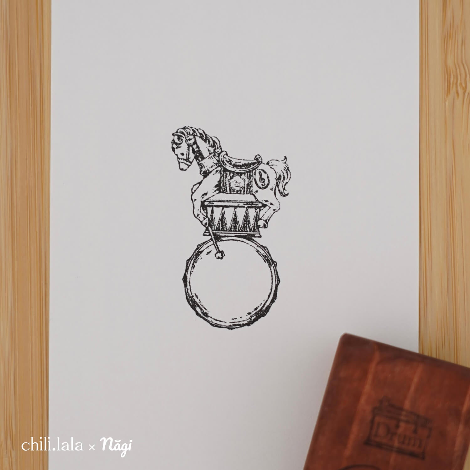 Monpoche Wood Stamp – Drum