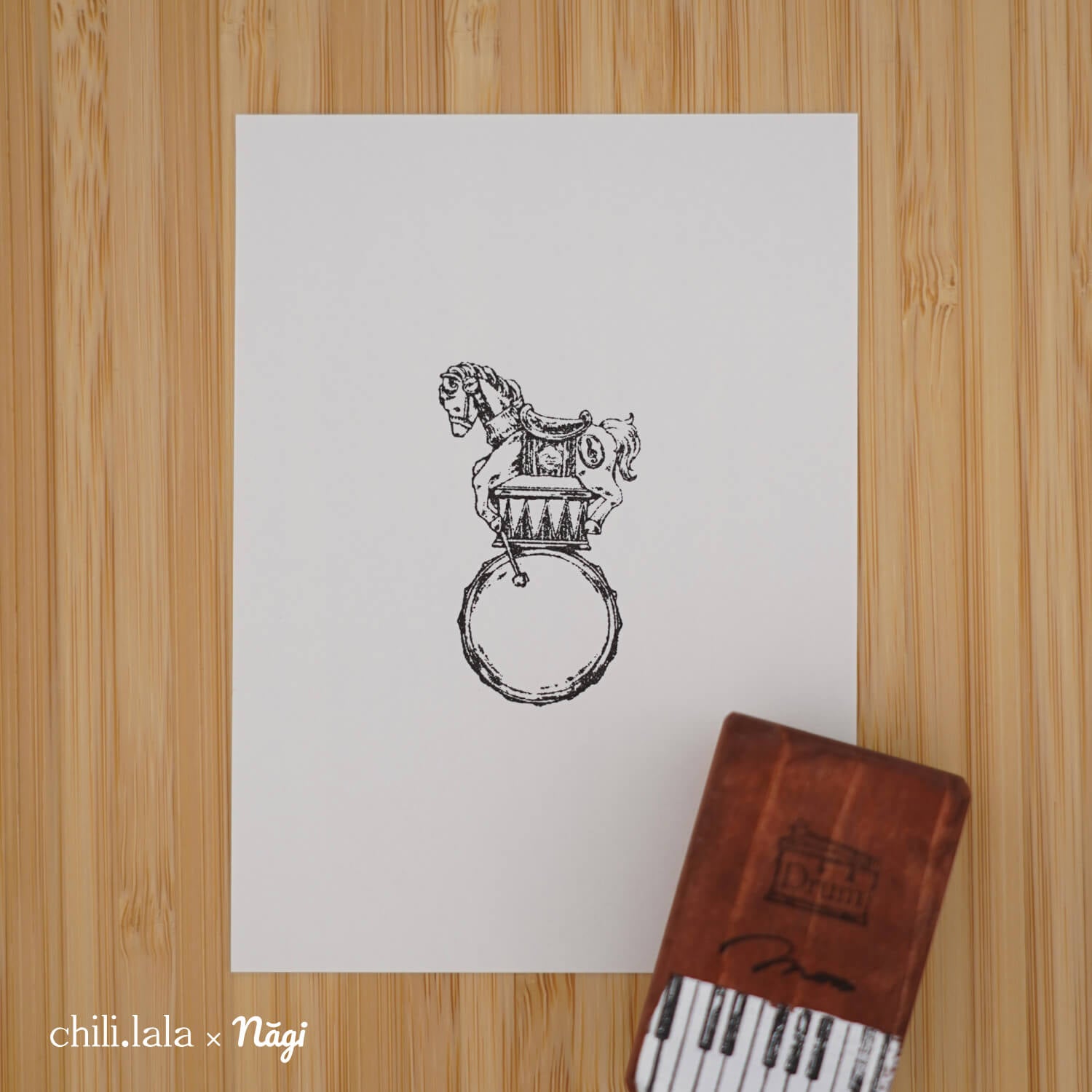 Monpoche Wood Stamp – Drum