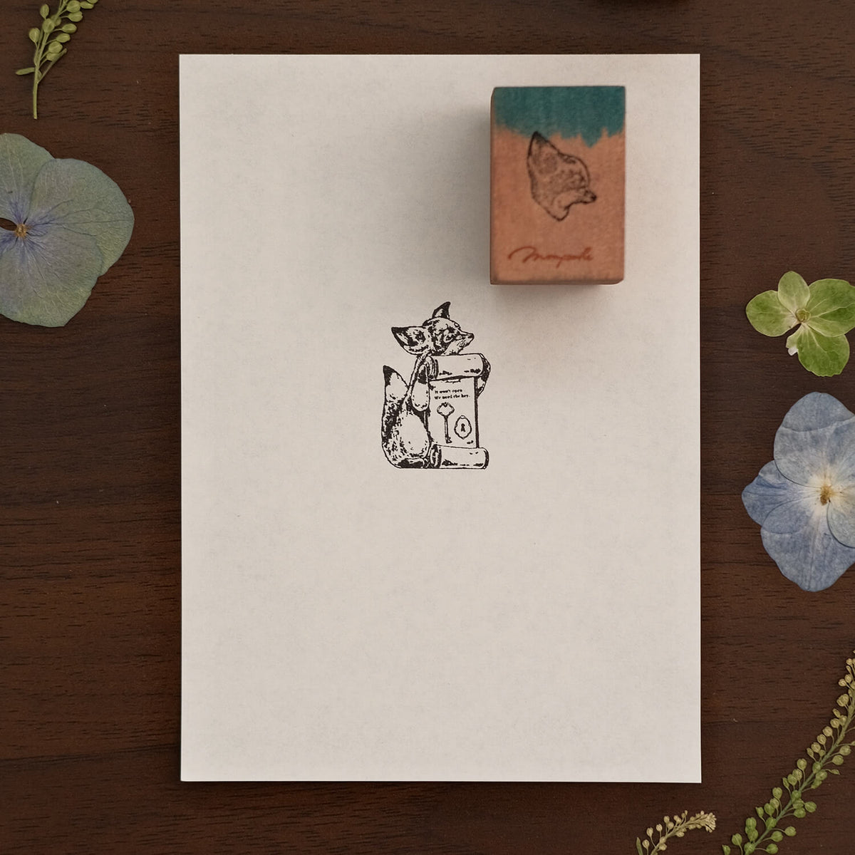 Monpoche Wood Stamp – Forest Keeper (Fox)