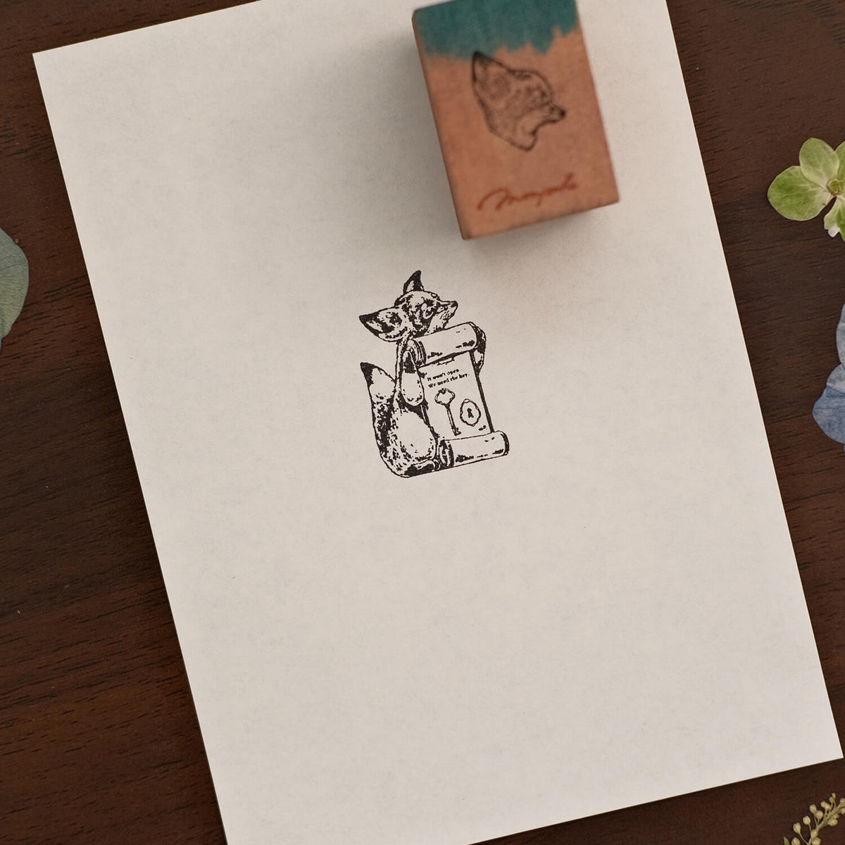 Monpoche Wood Stamp – Forest Keeper (Fox)