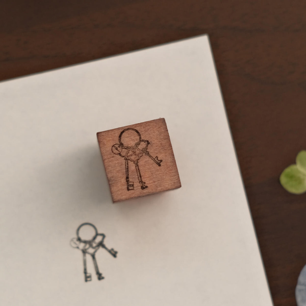 Monpoche Wood Stamp – Forest Key
