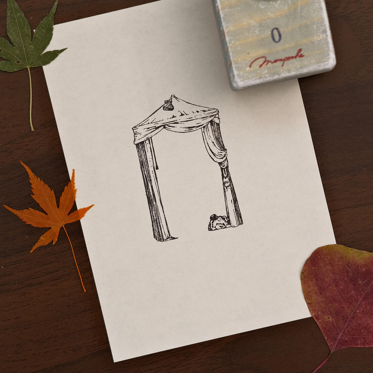 Monpoche Wood Stamp – Good Morning