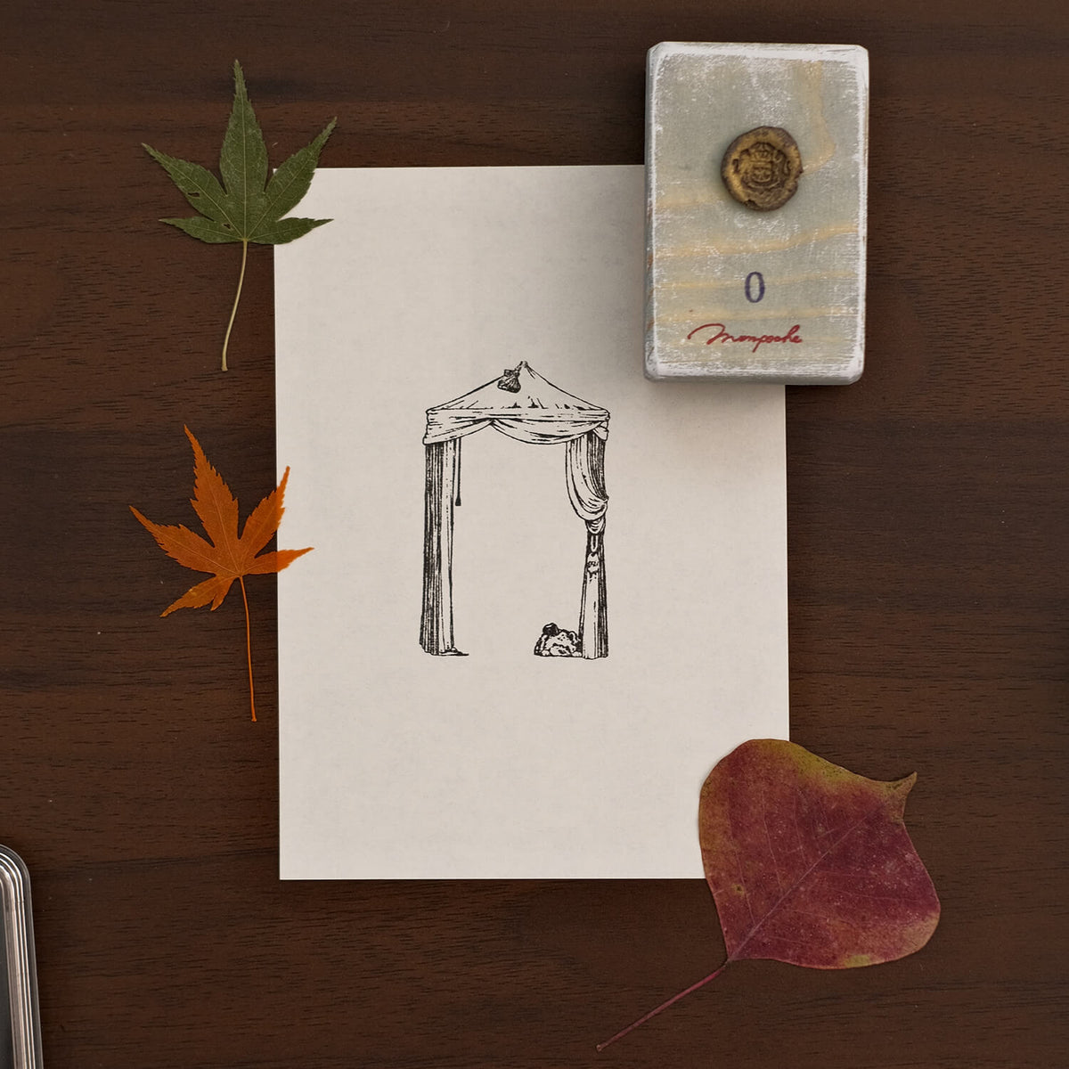 Monpoche Wood Stamp – Good Morning