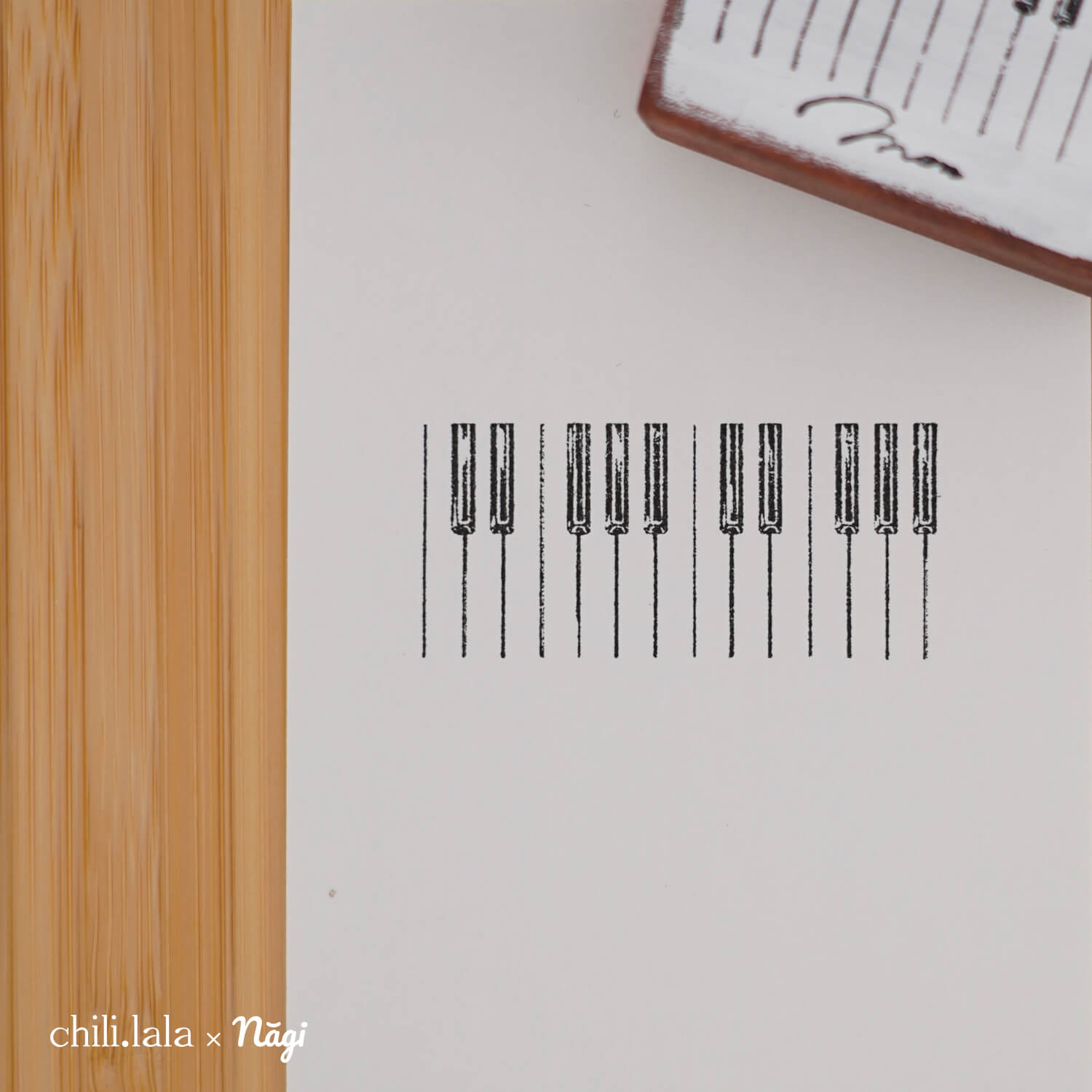 Monpoche Wood Stamp – Keyboard