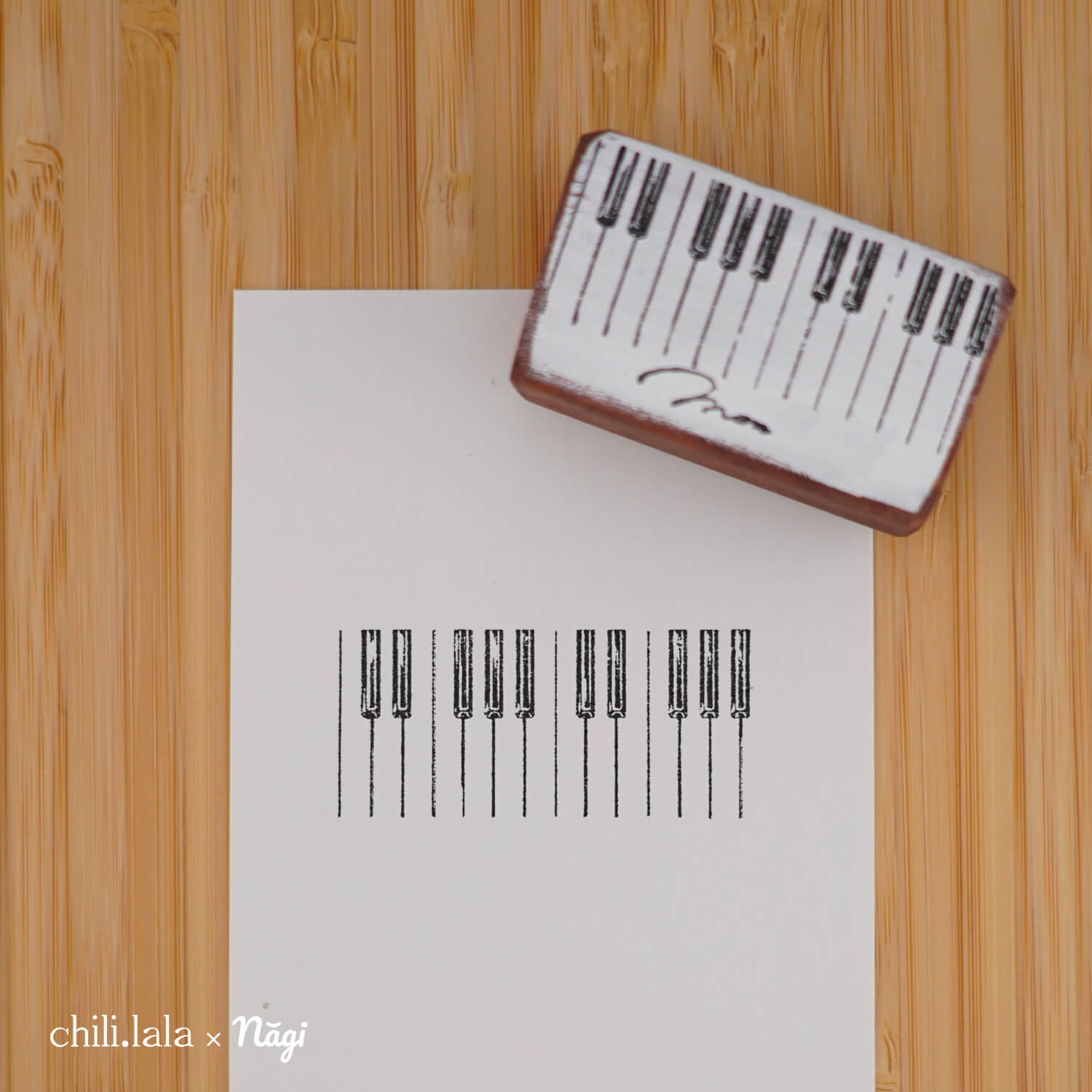 Monpoche Wood Stamp – Keyboard