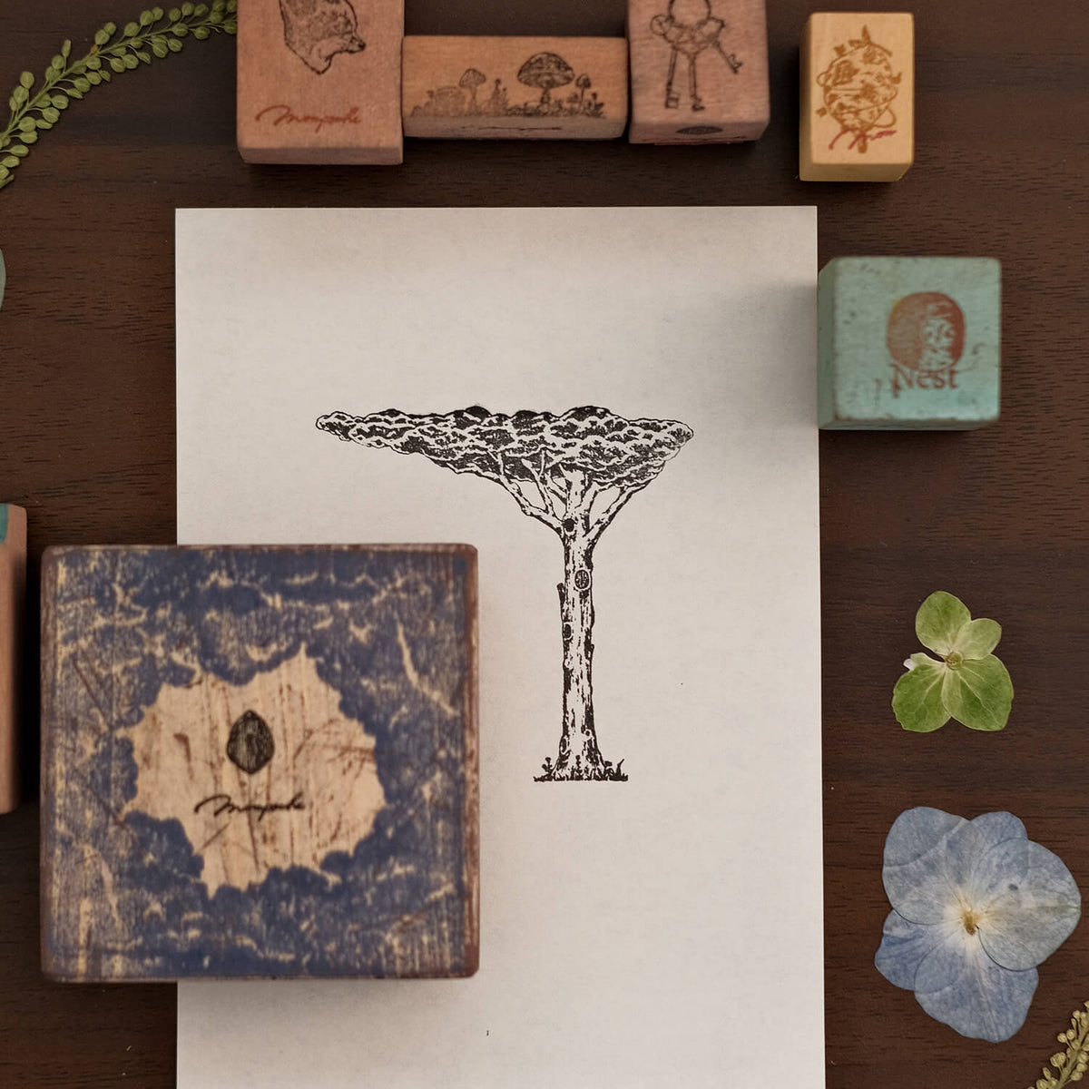 Monpoche Wood Stamp – Mother Tree