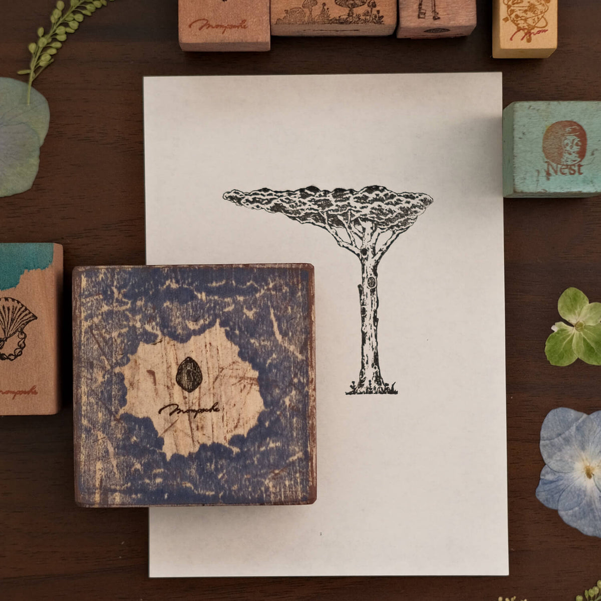 Monpoche Wood Stamp – Mother Tree