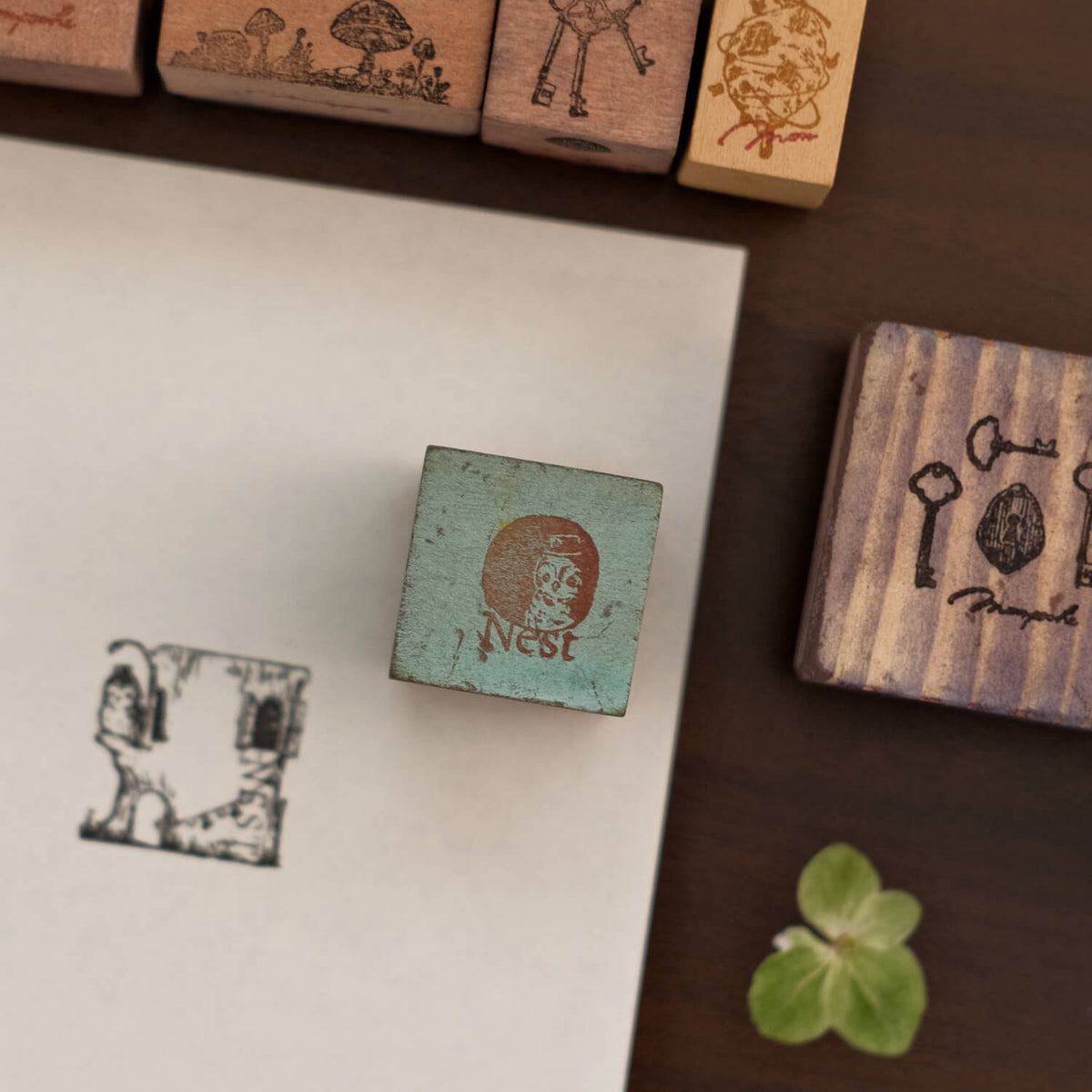 Monpoche Wood Stamp – Nest