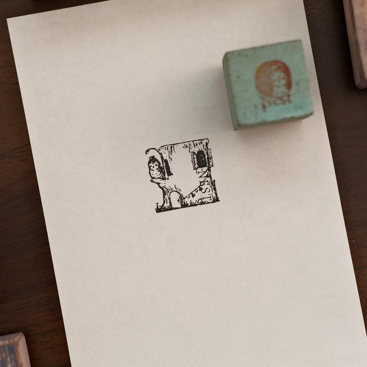 Monpoche Wood Stamp – Nest