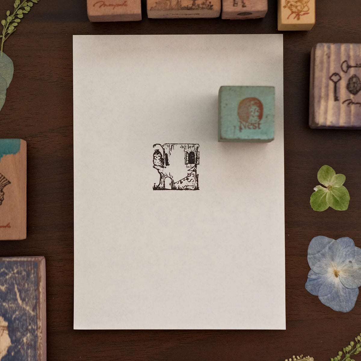 Monpoche Wood Stamp – Nest