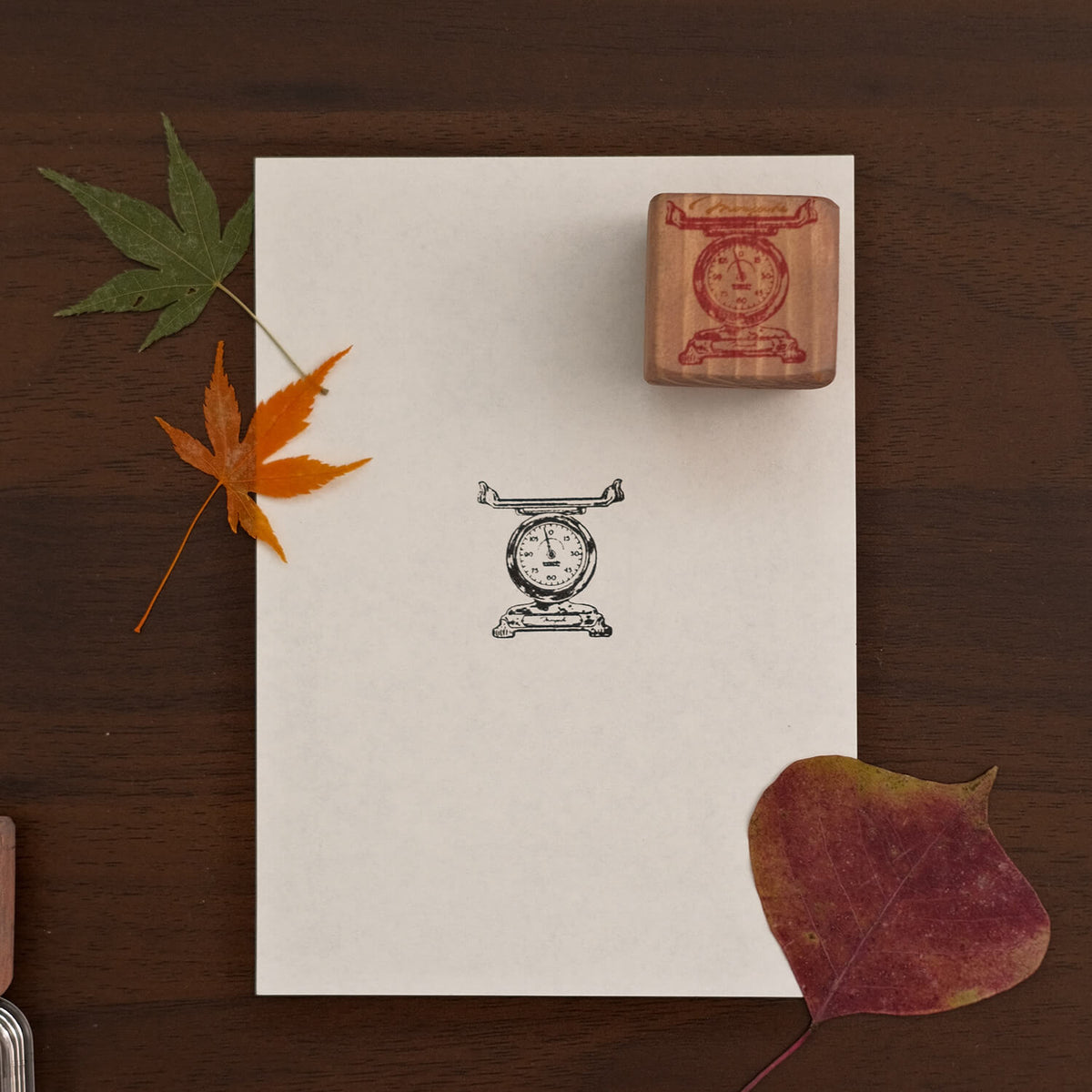 Monpoche Wood Stamp – Scale (Hakari)