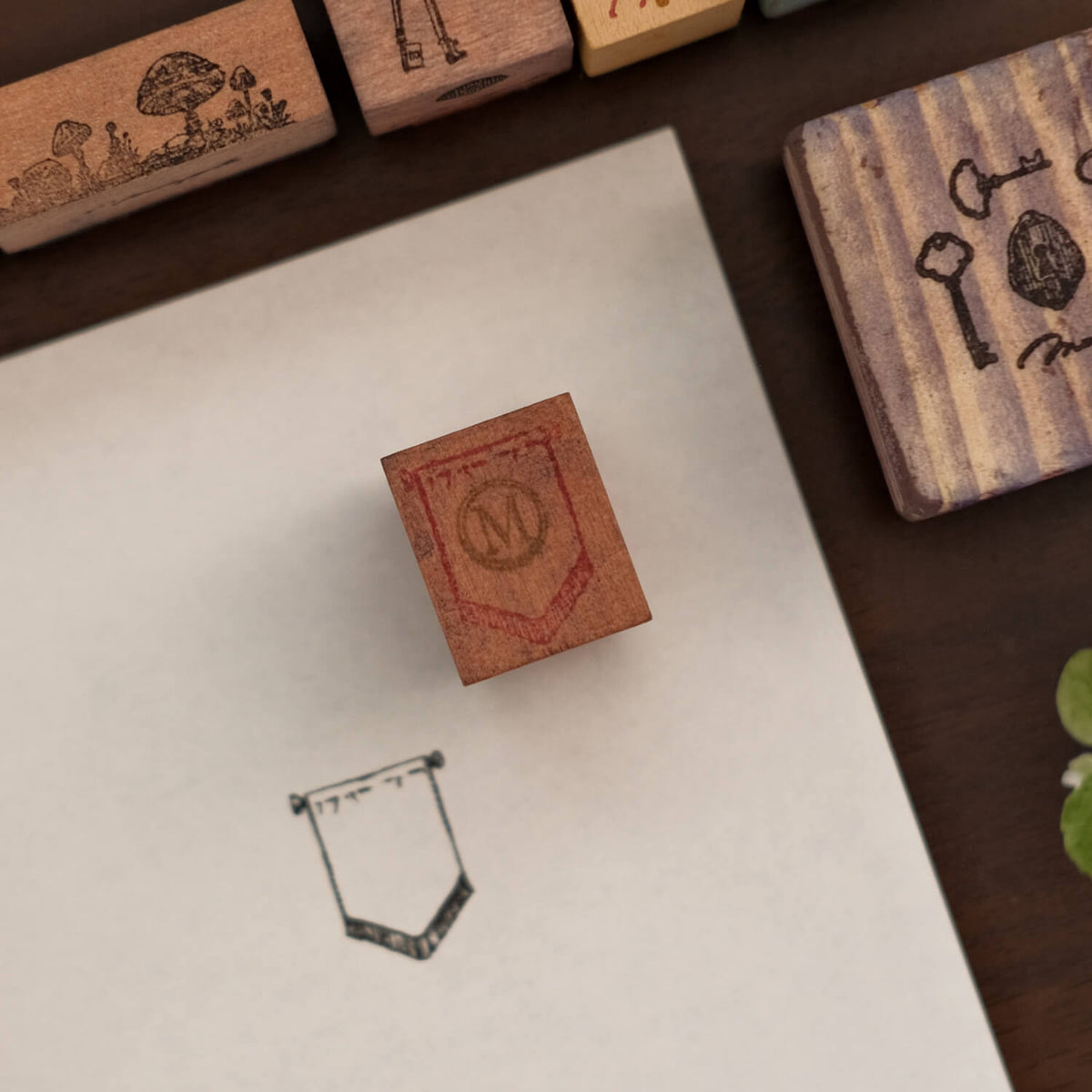 Monpoche Wood Stamp – Shop Flag