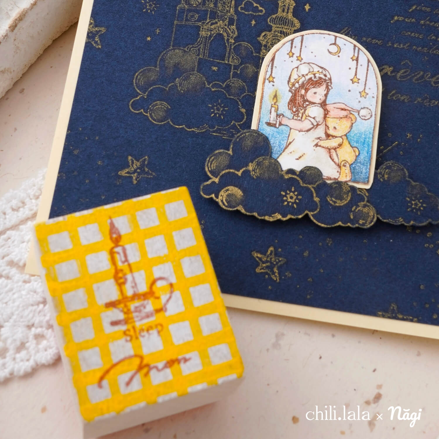 Monpoche Wood Stamp – Sleep