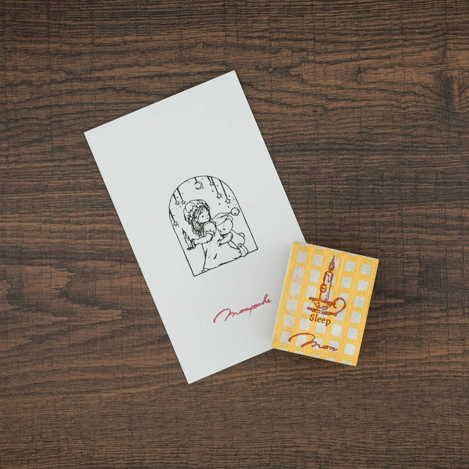 Monpoche Wood Stamp – Sleep