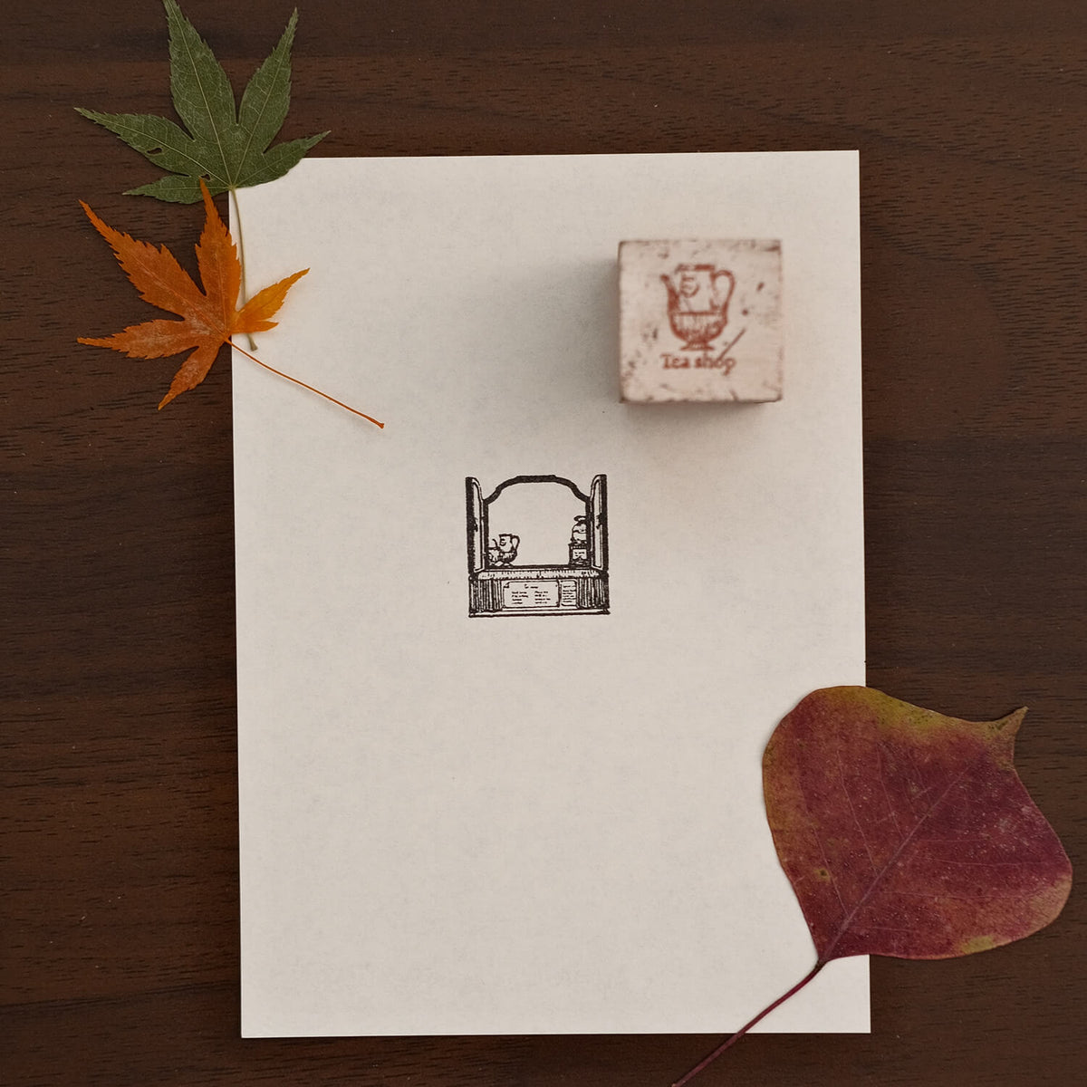 Monpoche Wood Stamp – Tea Shop