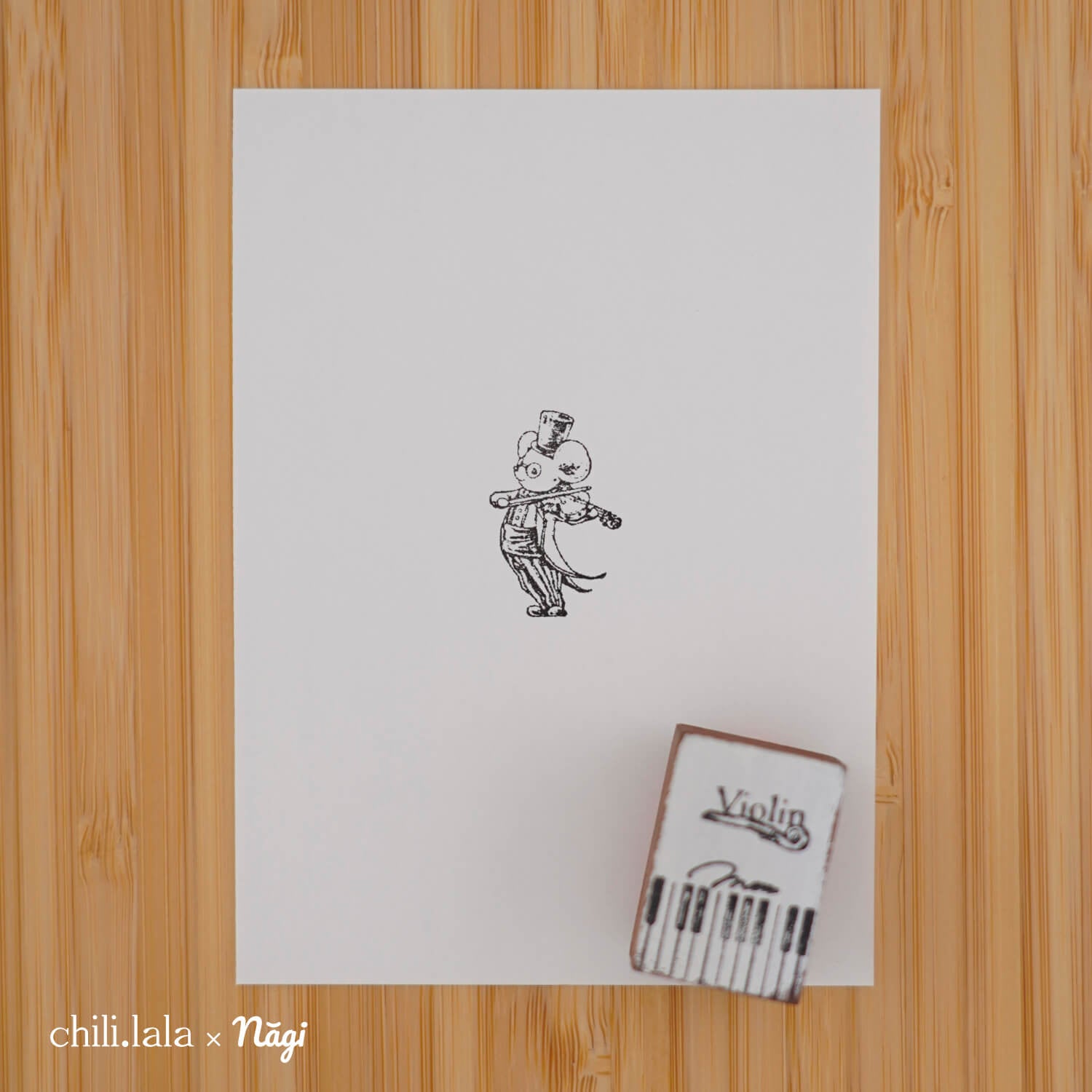 Monpoche Wood Stamp – Violin