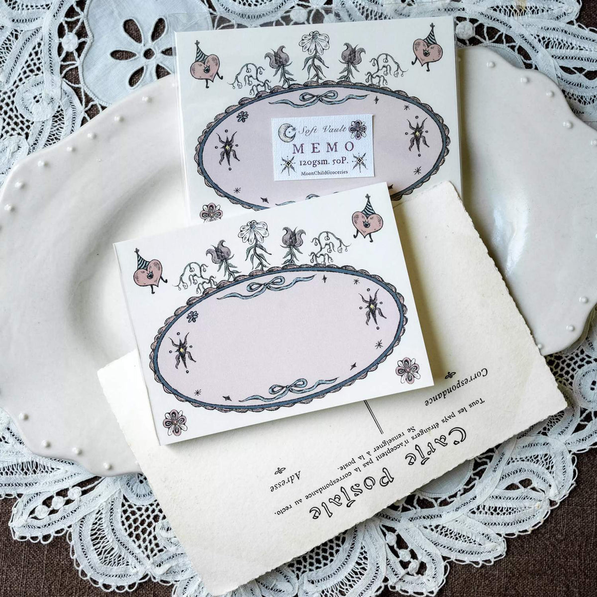 Moon Child Soft Vault Square Memo Pad - The Garden of Demian
