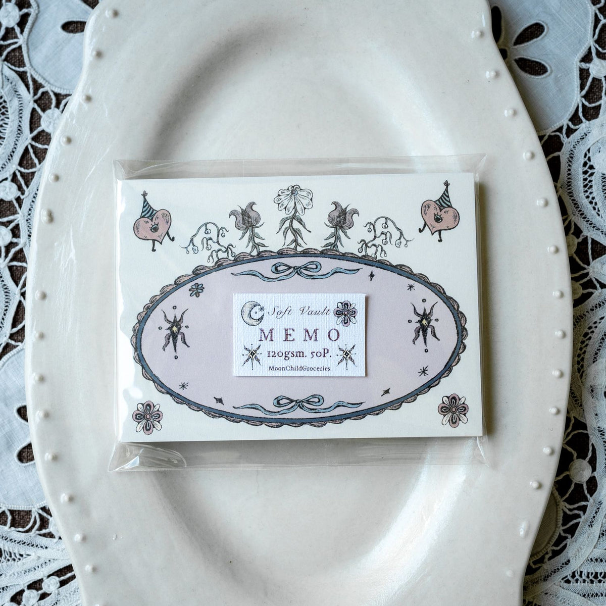 Moon Child Soft Vault Square Memo Pad - The Garden of Demian