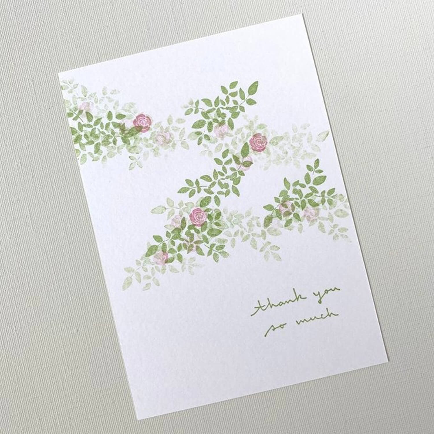 Mori Ringo Rubber Stamp Set – Rose Flower and Leaf (3-Pieces)