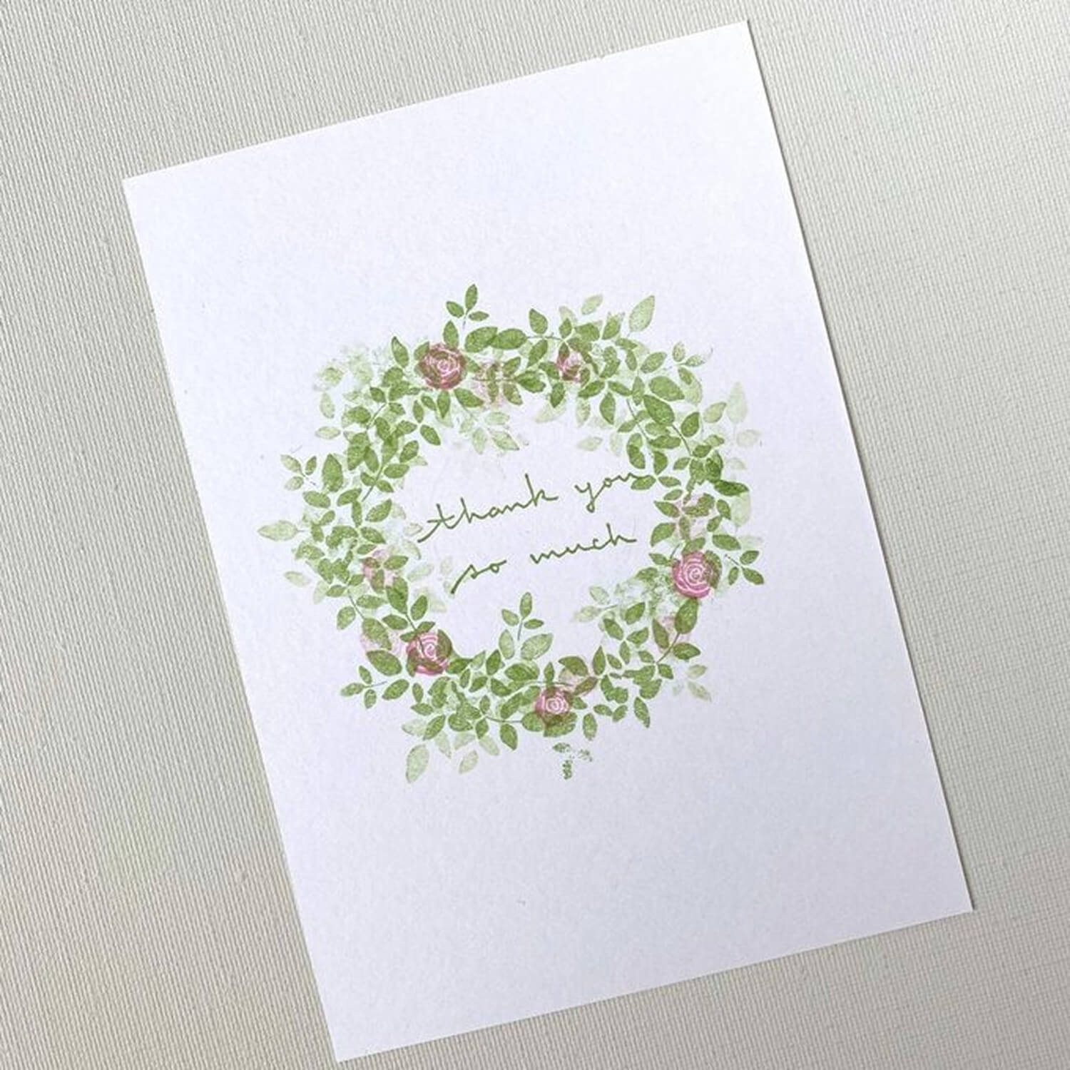 Mori Ringo Rubber Stamp Set – Rose Flower and Leaf (3-Pieces)