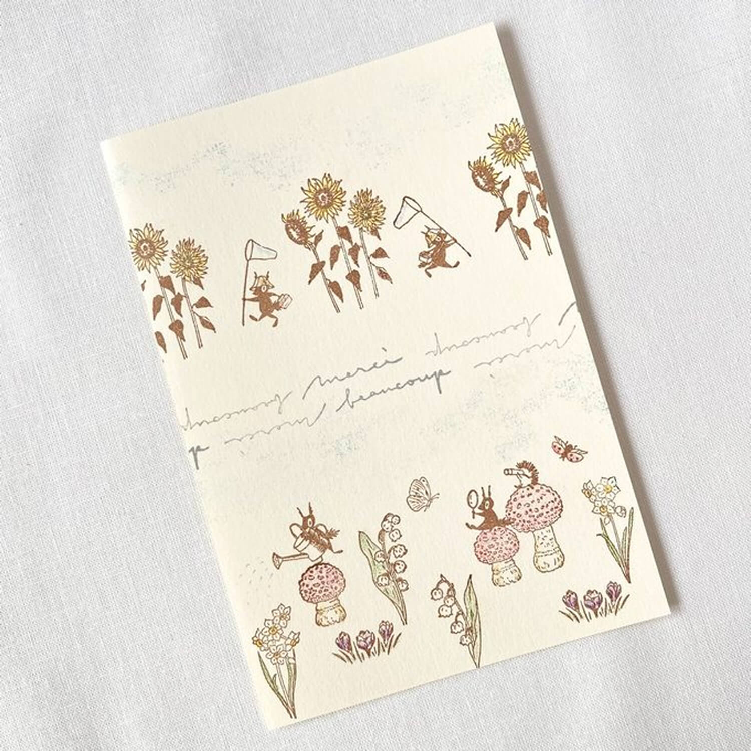 Mori Ringo Rubber Stamp – Bug Net Squirrel Left