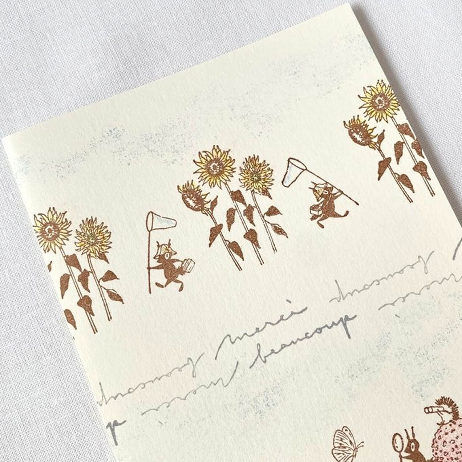 Mori Ringo Rubber Stamp – Bug Net Squirrel Left
