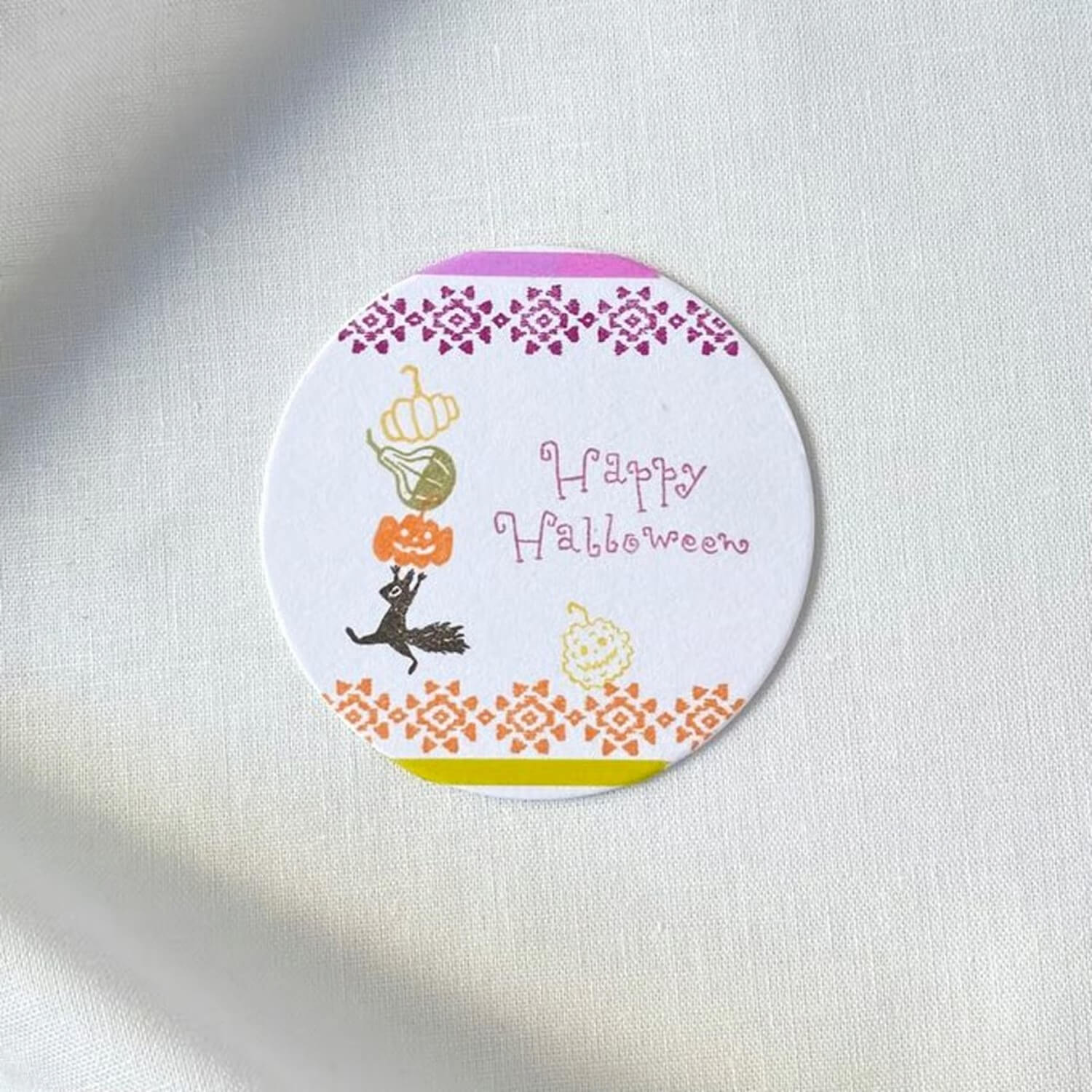 Mori Ringo Rubber Stamp – Bumpy Ghost Pumpkin