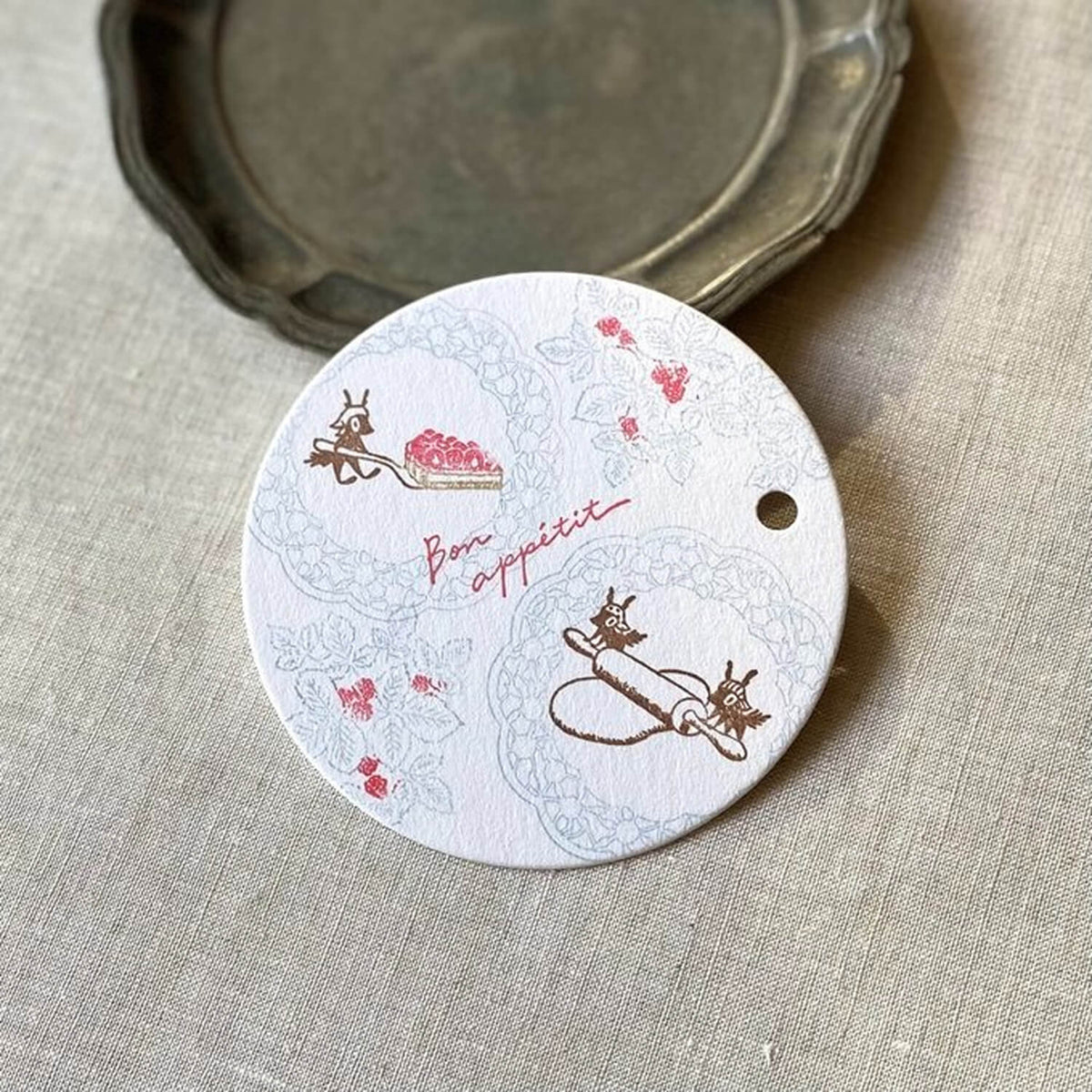 Mori Ringo Rubber Stamp – Cake Server Squirrel