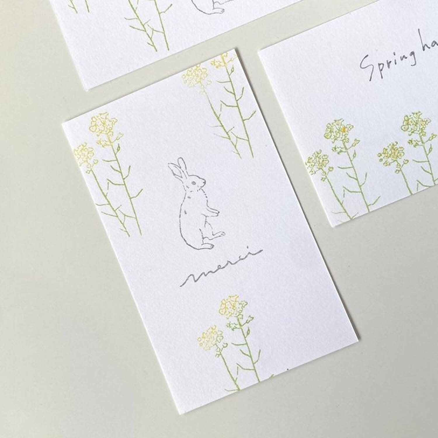 Mori Ringo Rubber Stamp – Canola Flower