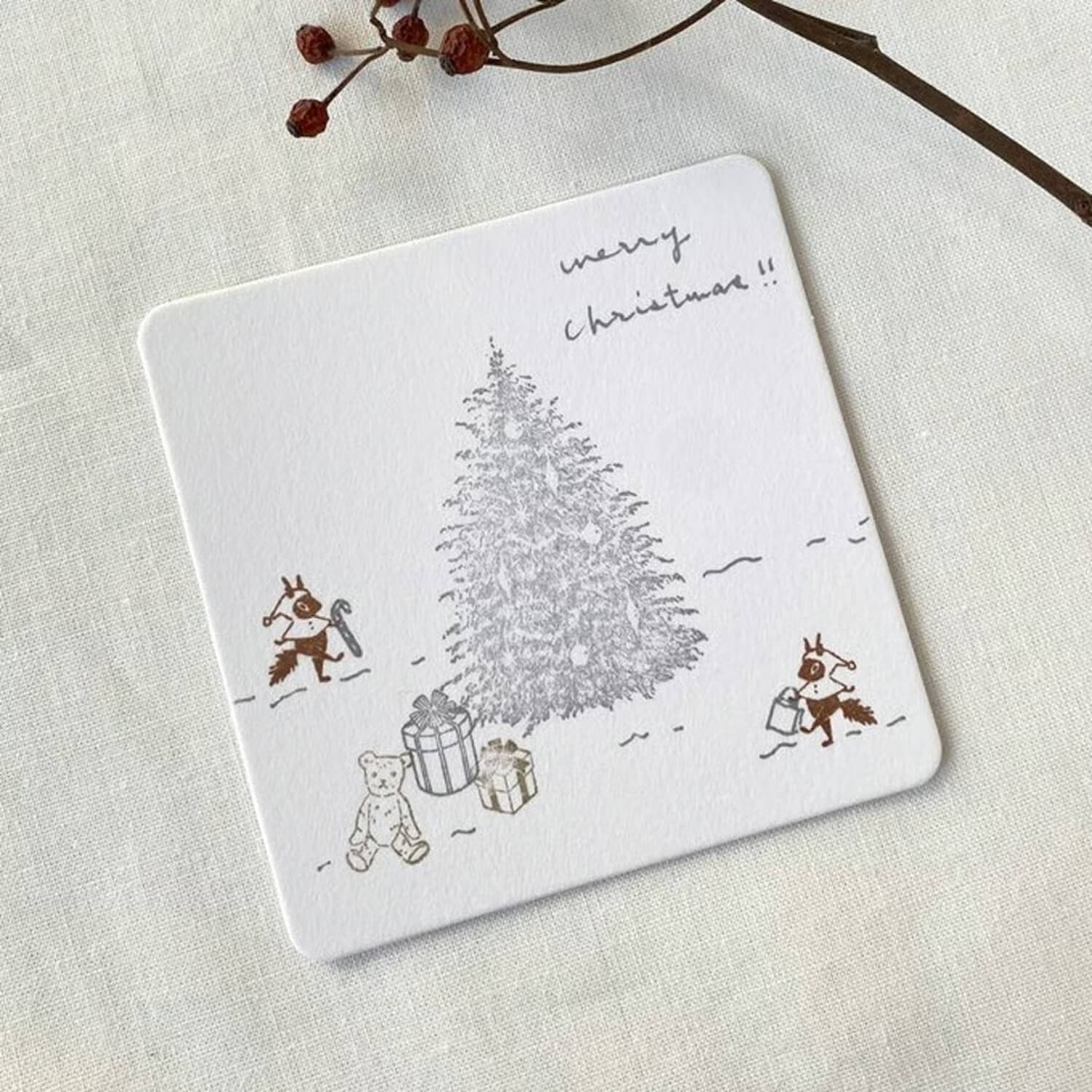 Mori Ringo Rubber Stamp – Christmas Tree