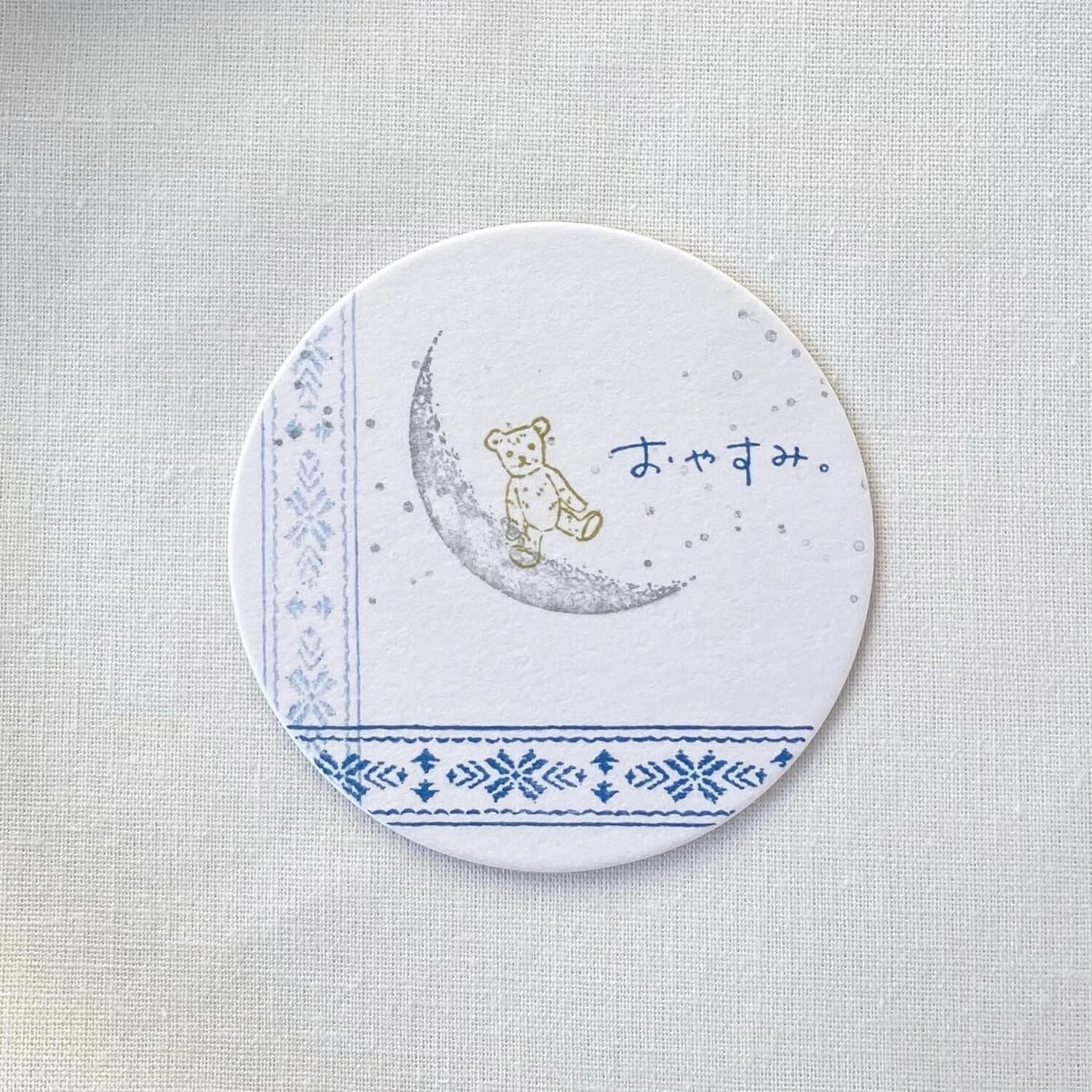 Mori Ringo Rubber Stamp – Crescent Moon