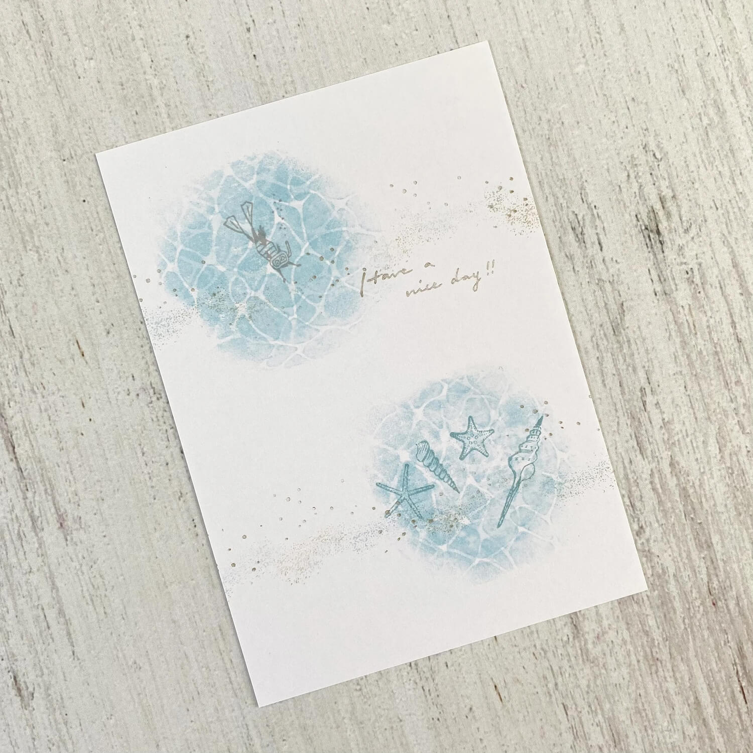 Mori Ringo Rubber Stamp – Diving Squirrel