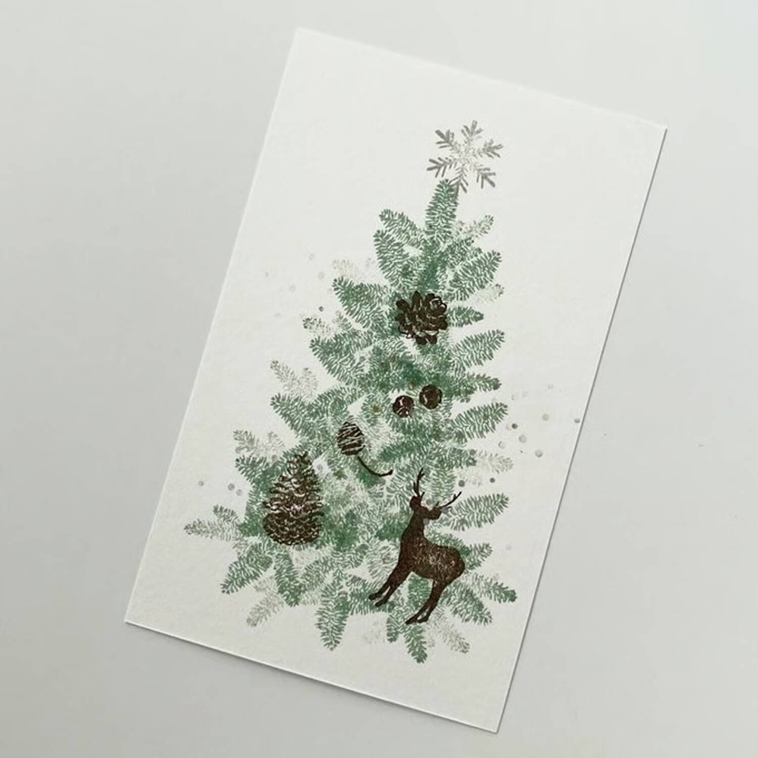 Mori Ringo Rubber Stamp – Fir Branch