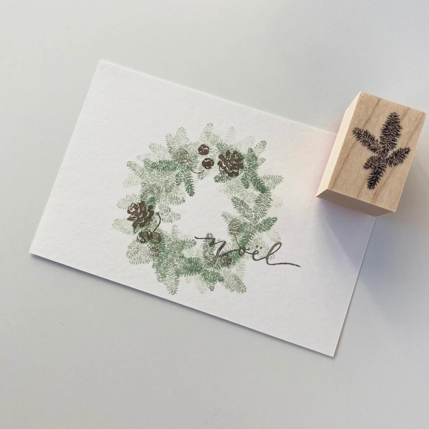 Mori Ringo Rubber Stamp – Fir Branch
