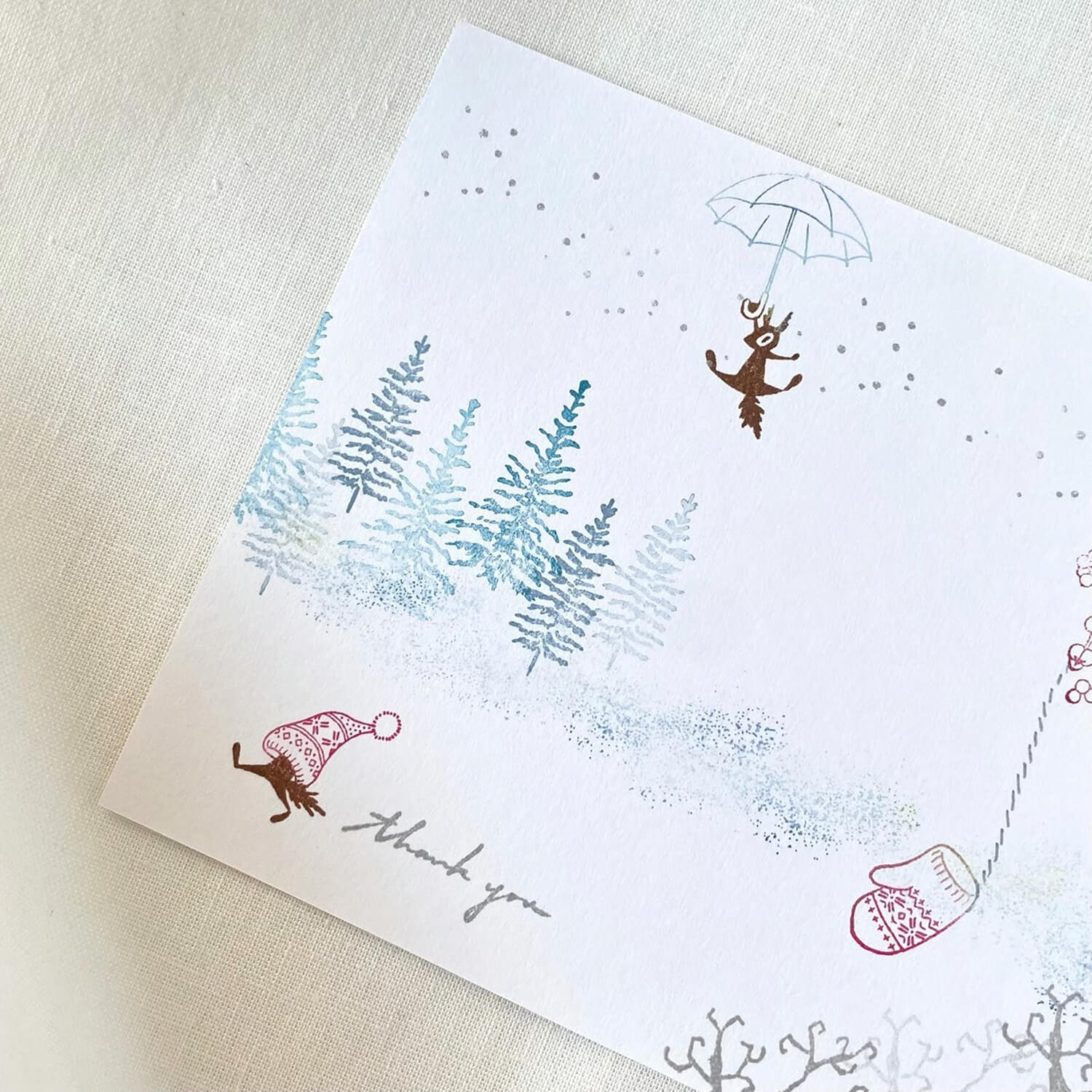 Mori Ringo Rubber Stamp – Fir Tree
