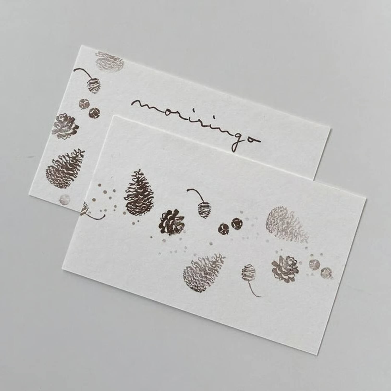 Mori Ringo Rubber Stamp – Larger Pinecone