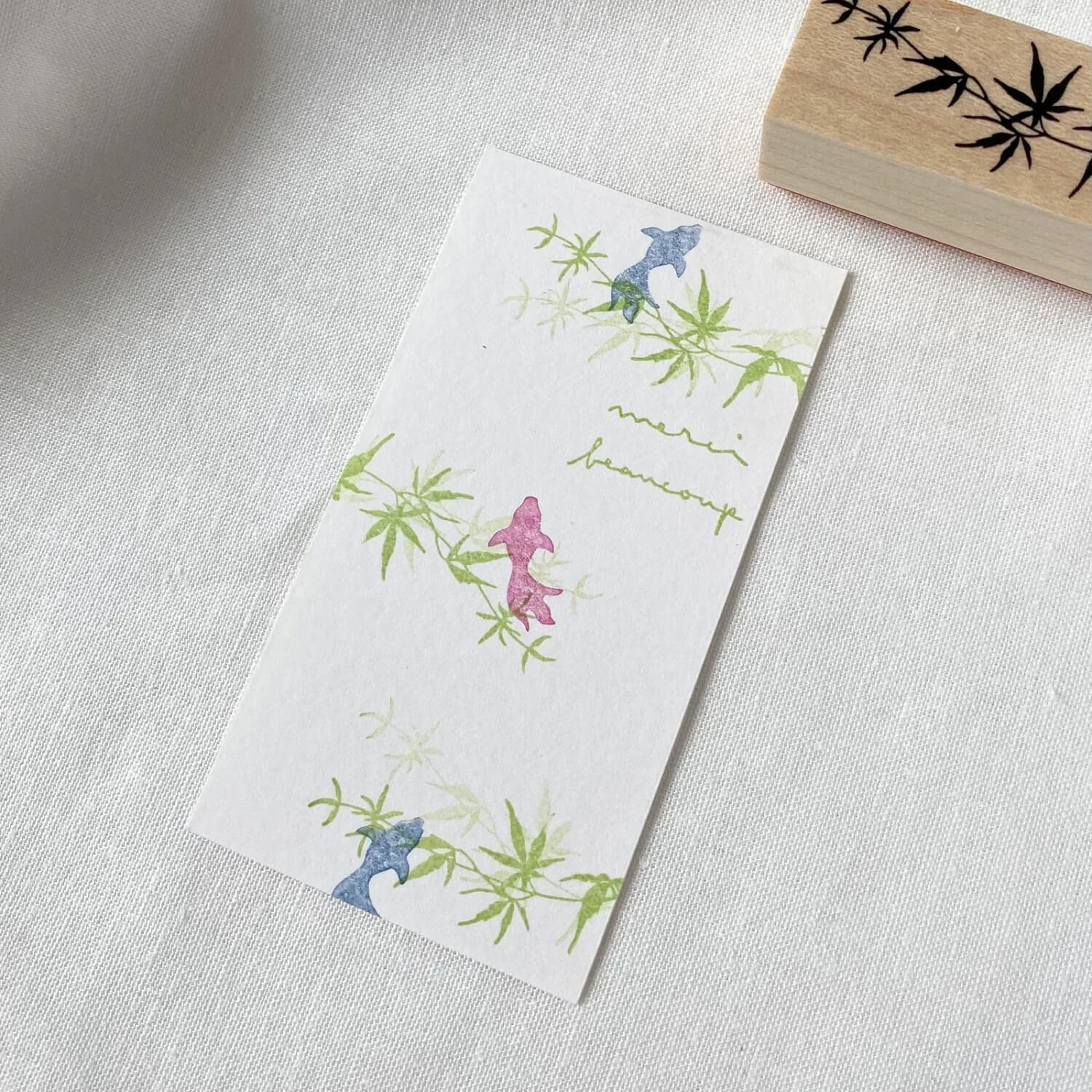 Mori Ringo Rubber Stamp – Maple Leaf