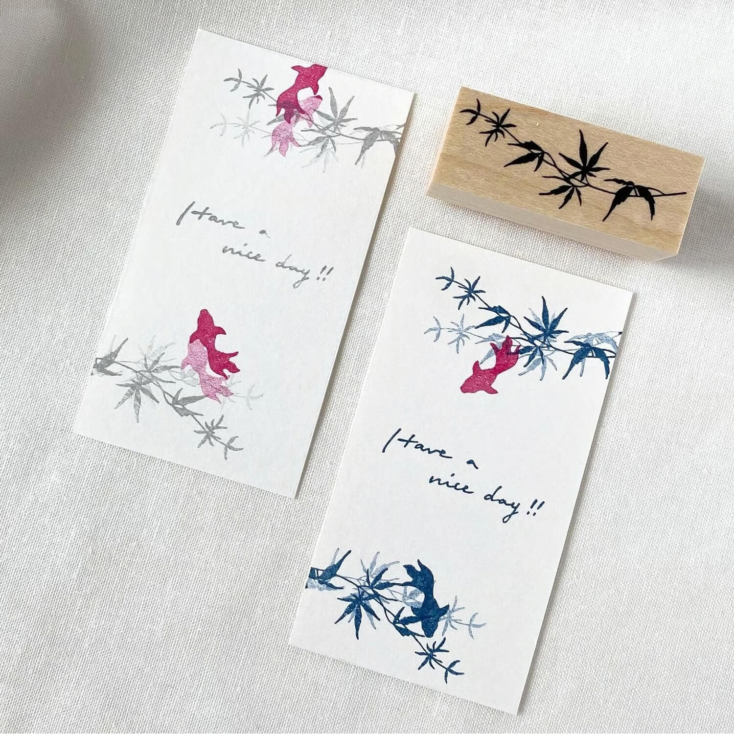 Mori Ringo Rubber Stamp – Maple Leaf