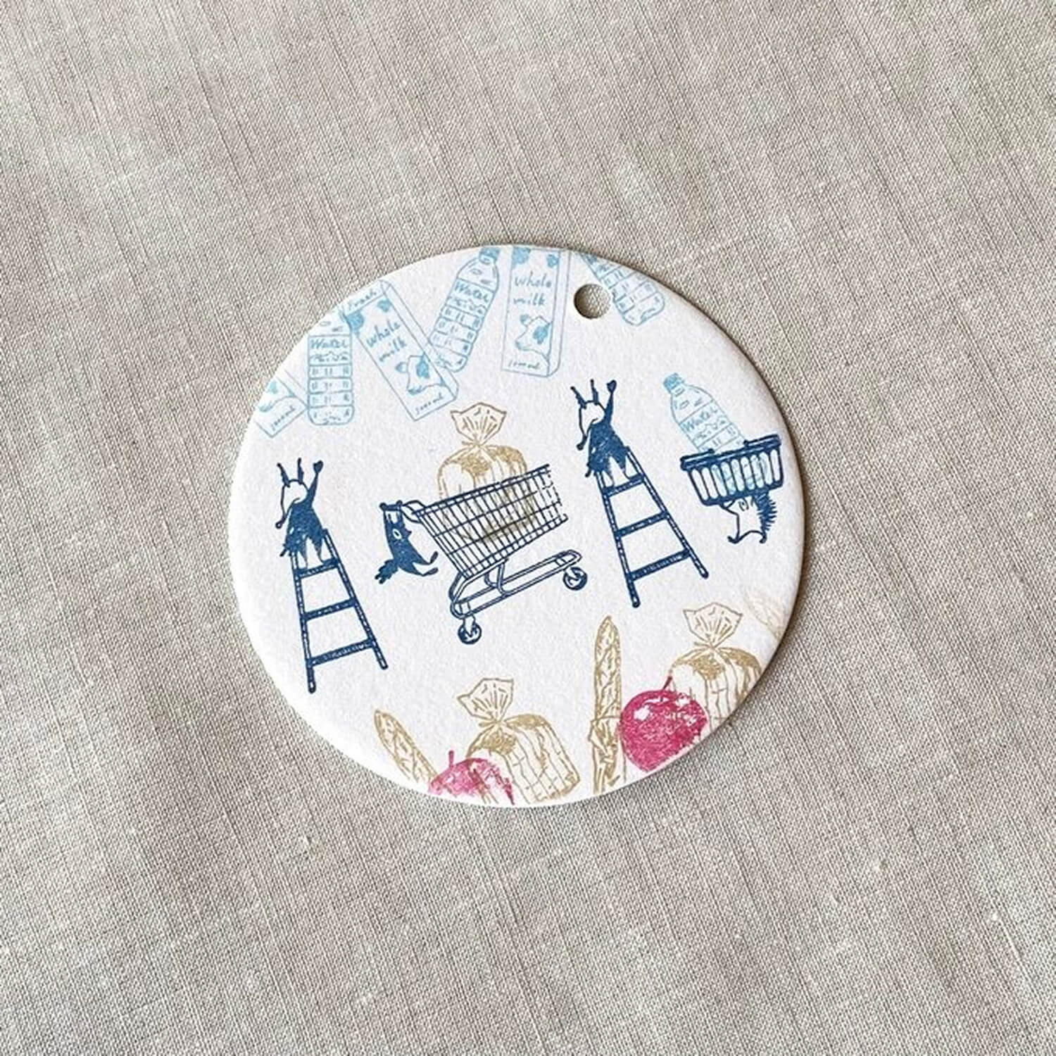 Mori Ringo Rubber Stamp – Milk