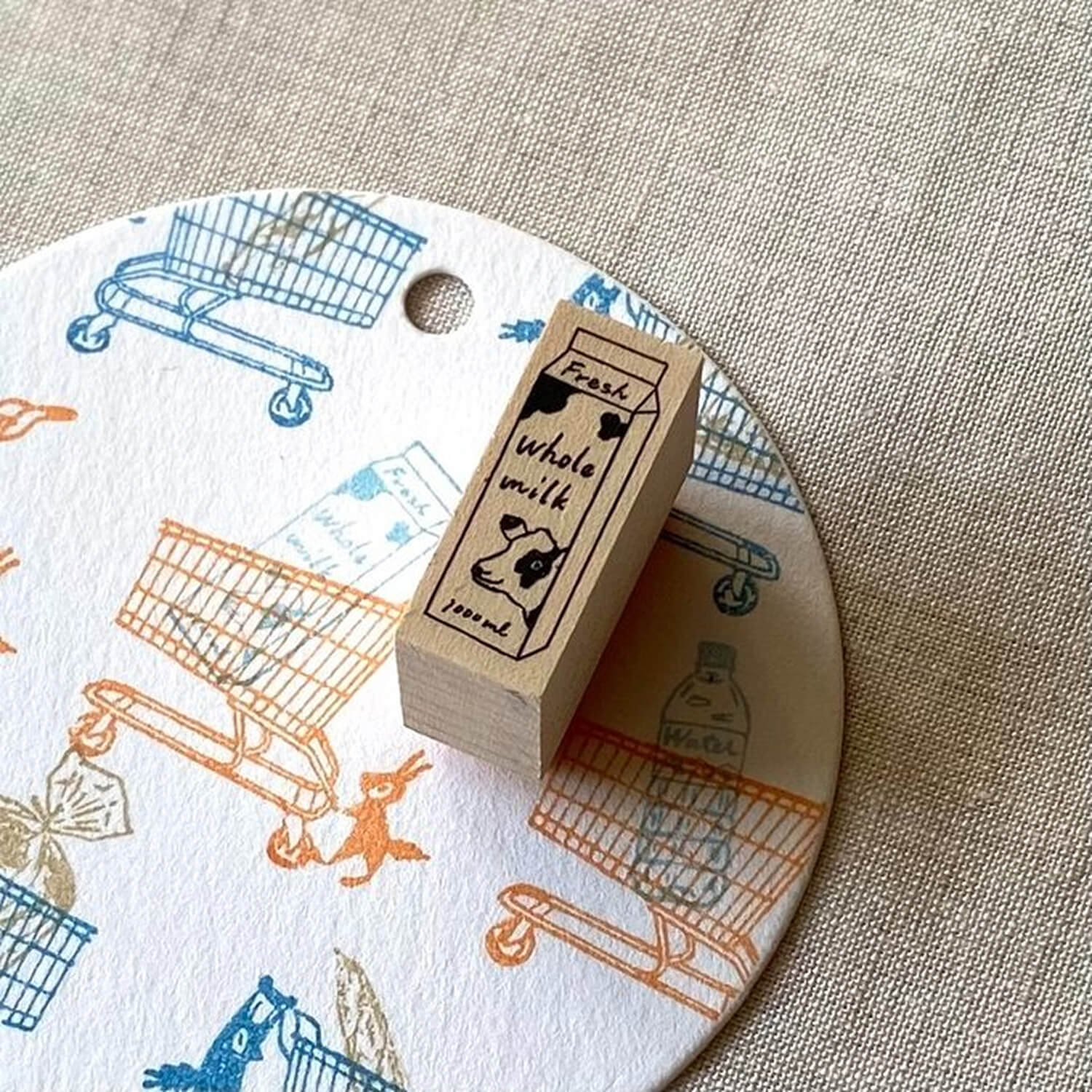 Mori Ringo Rubber Stamp – Milk