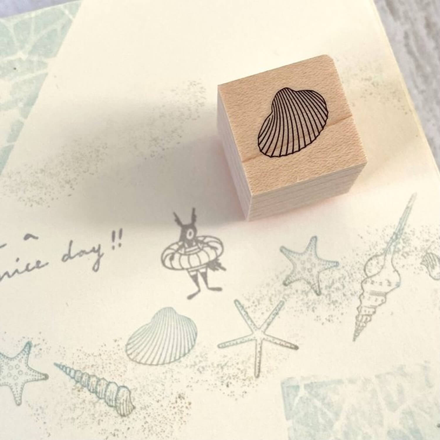 Mori Ringo Rubber Stamp – Shell